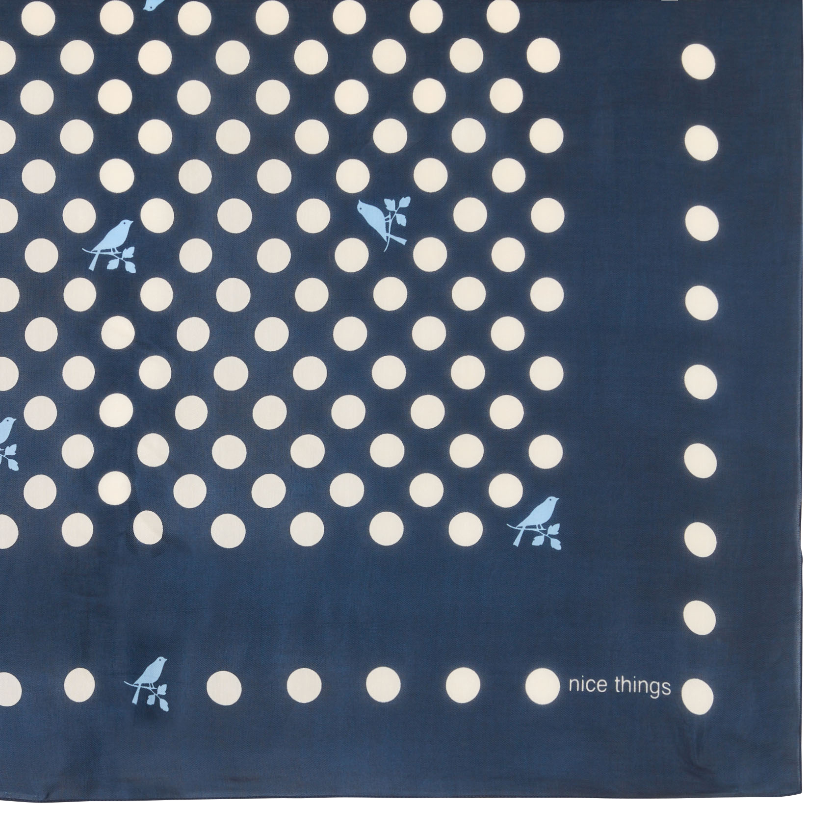 Printed scarf NICE THINGS Blue