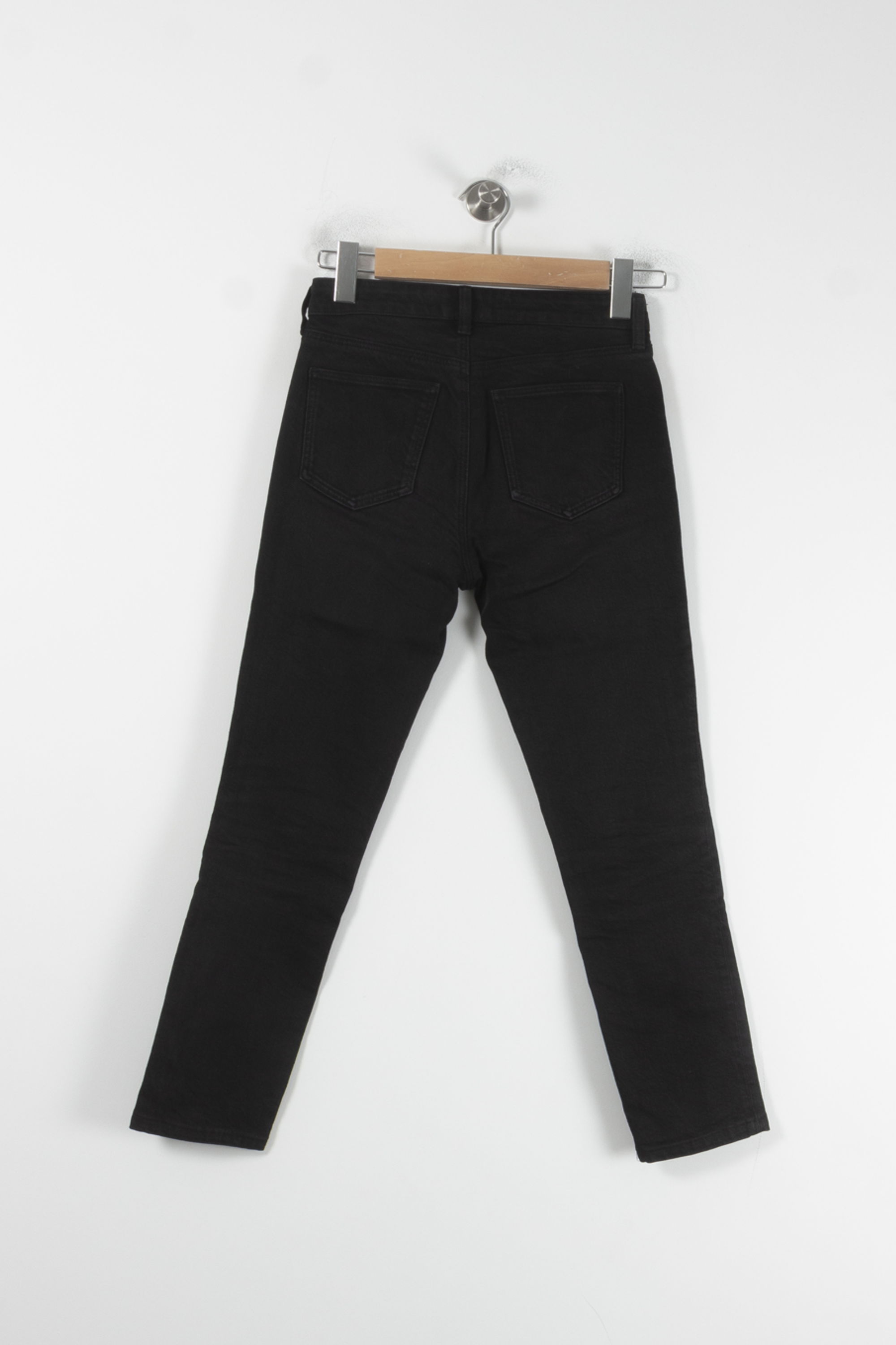 Cropped slim jeans with studs COMPTOIR DES COTONNIERS - Seconde main Black