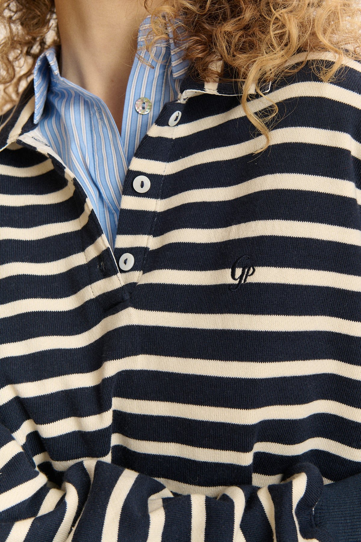 Long-sleeve striped sweatshirt GARANCE PARIS Blue