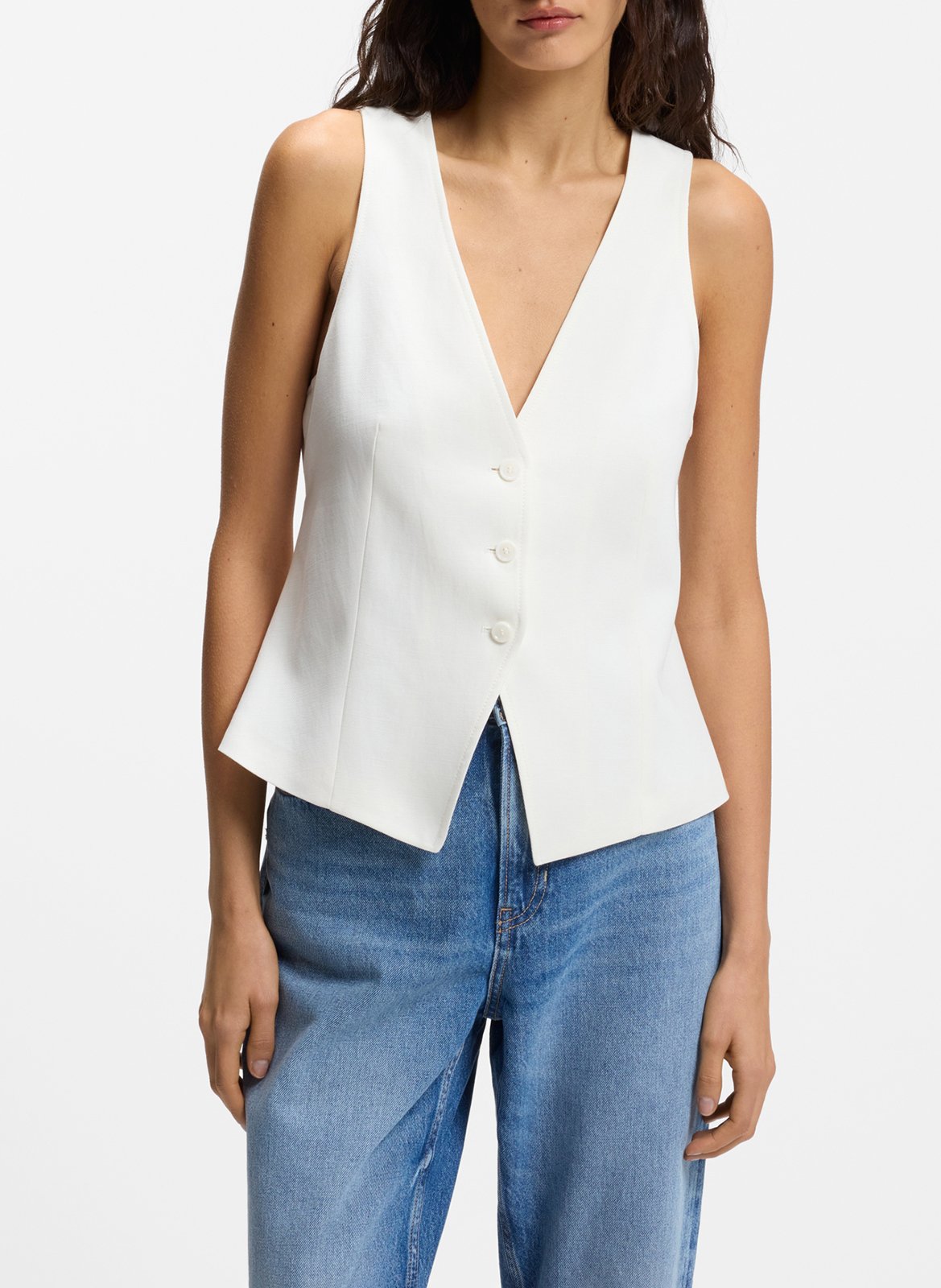 V-neck jacket BOSS Beige