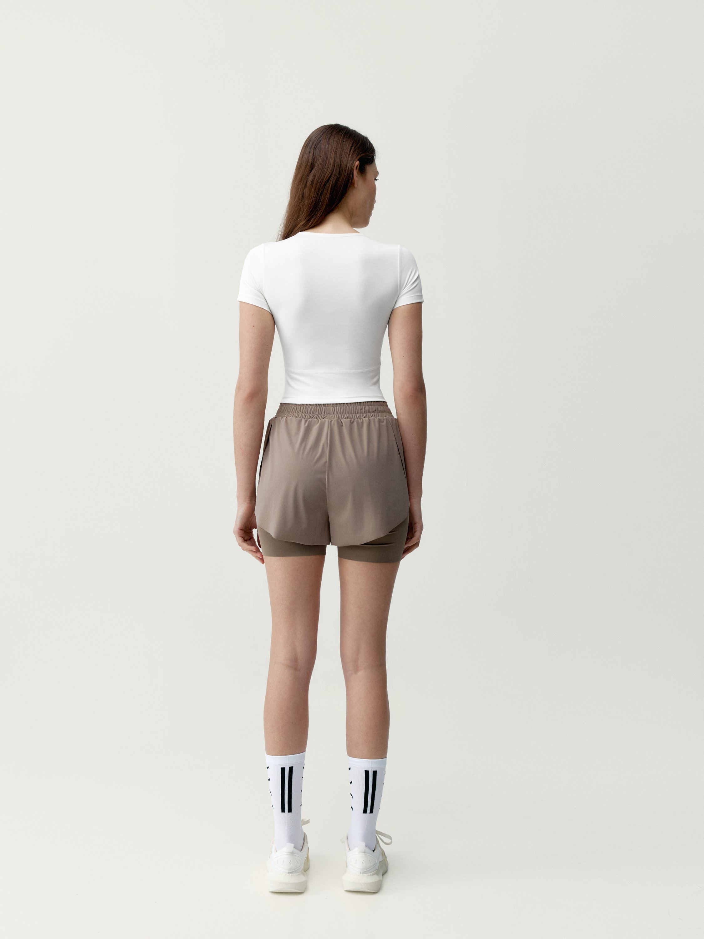 T-shirt de sport manches courtes aldina BORN Blanc