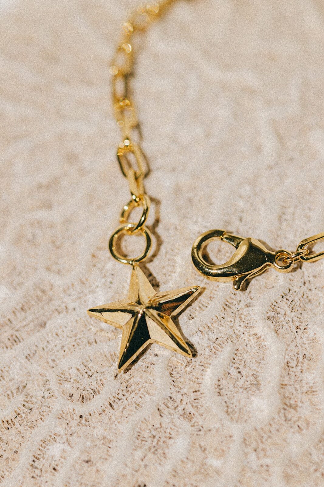 Maxi gold-plated star bracelet Golden