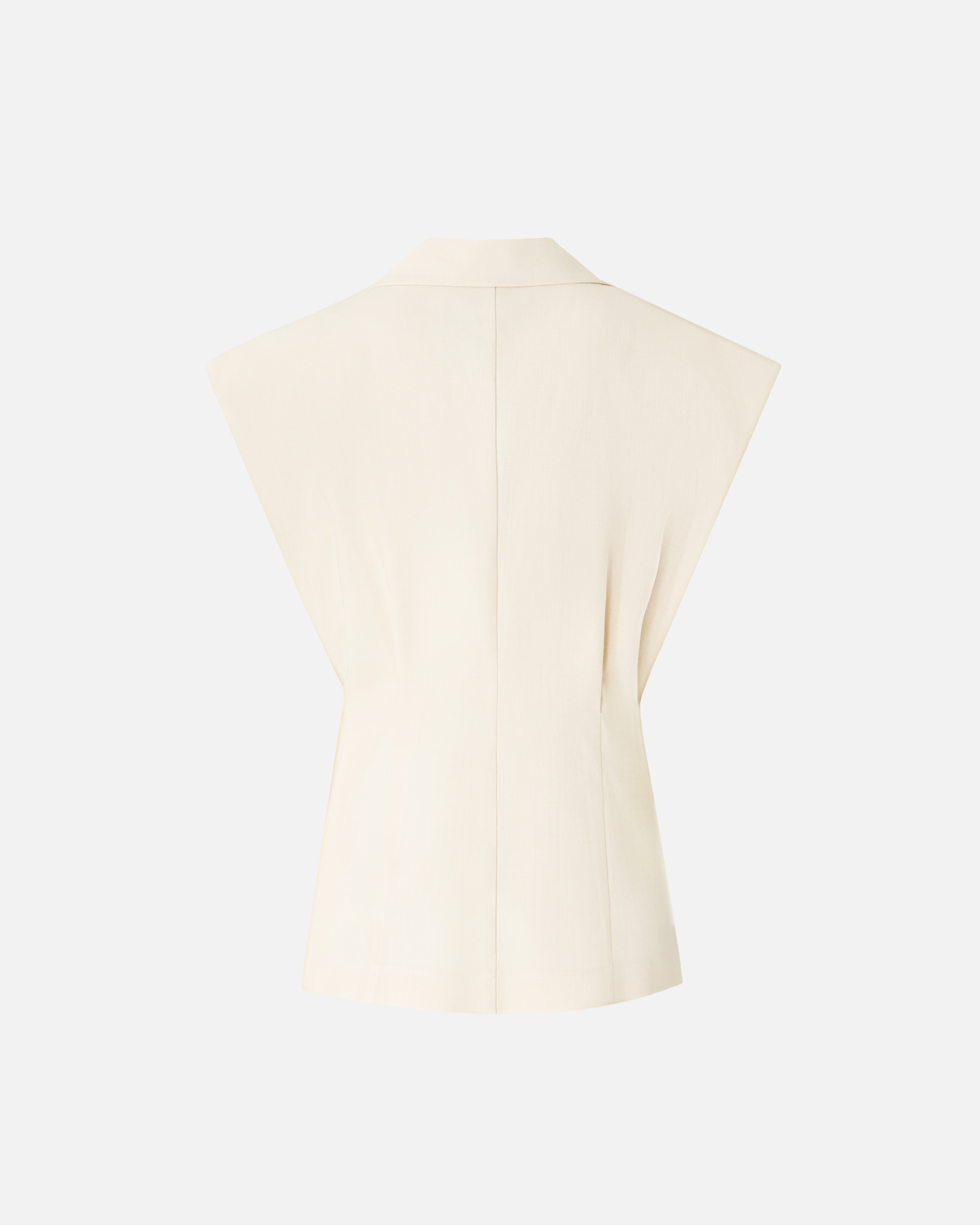 Veste sans manches effet rustique PINKO Beige