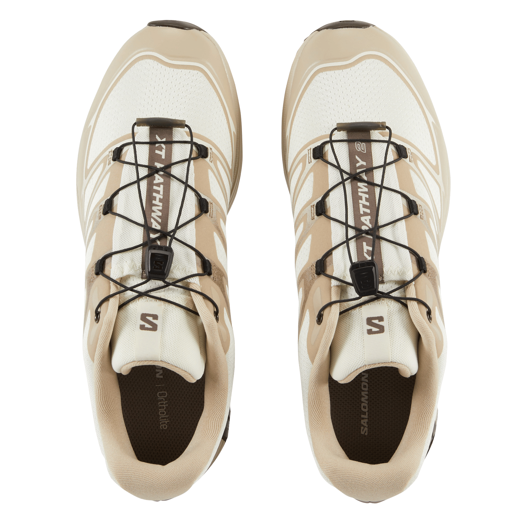 Low-top textile sneakers SALOMON Beige