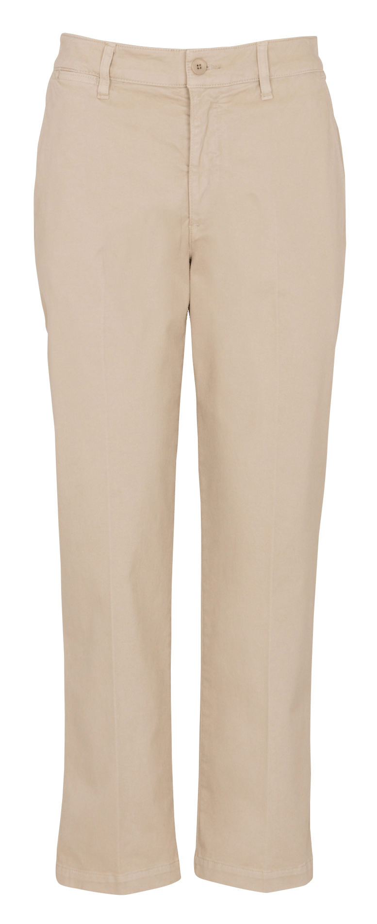 Chino droit uni en coton mélangé BENSIMON Beige