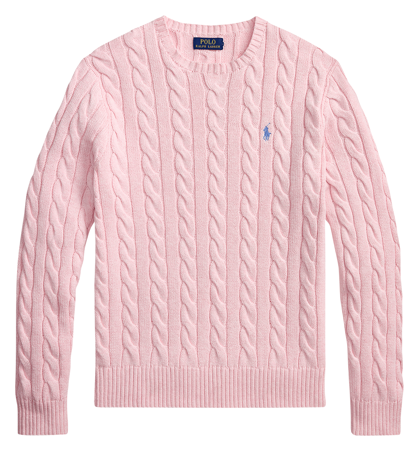 Pull col rond regular-fit en coton | Rose POLO RALPH LAUREN Homme
