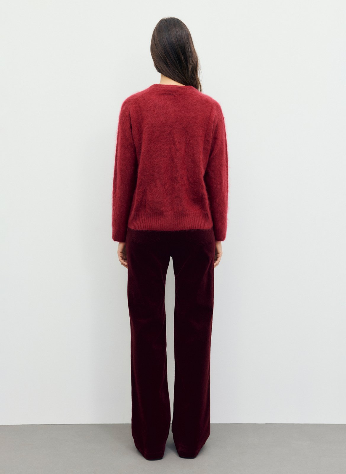 Brushed cashmere sweater GERARD DAREL Red