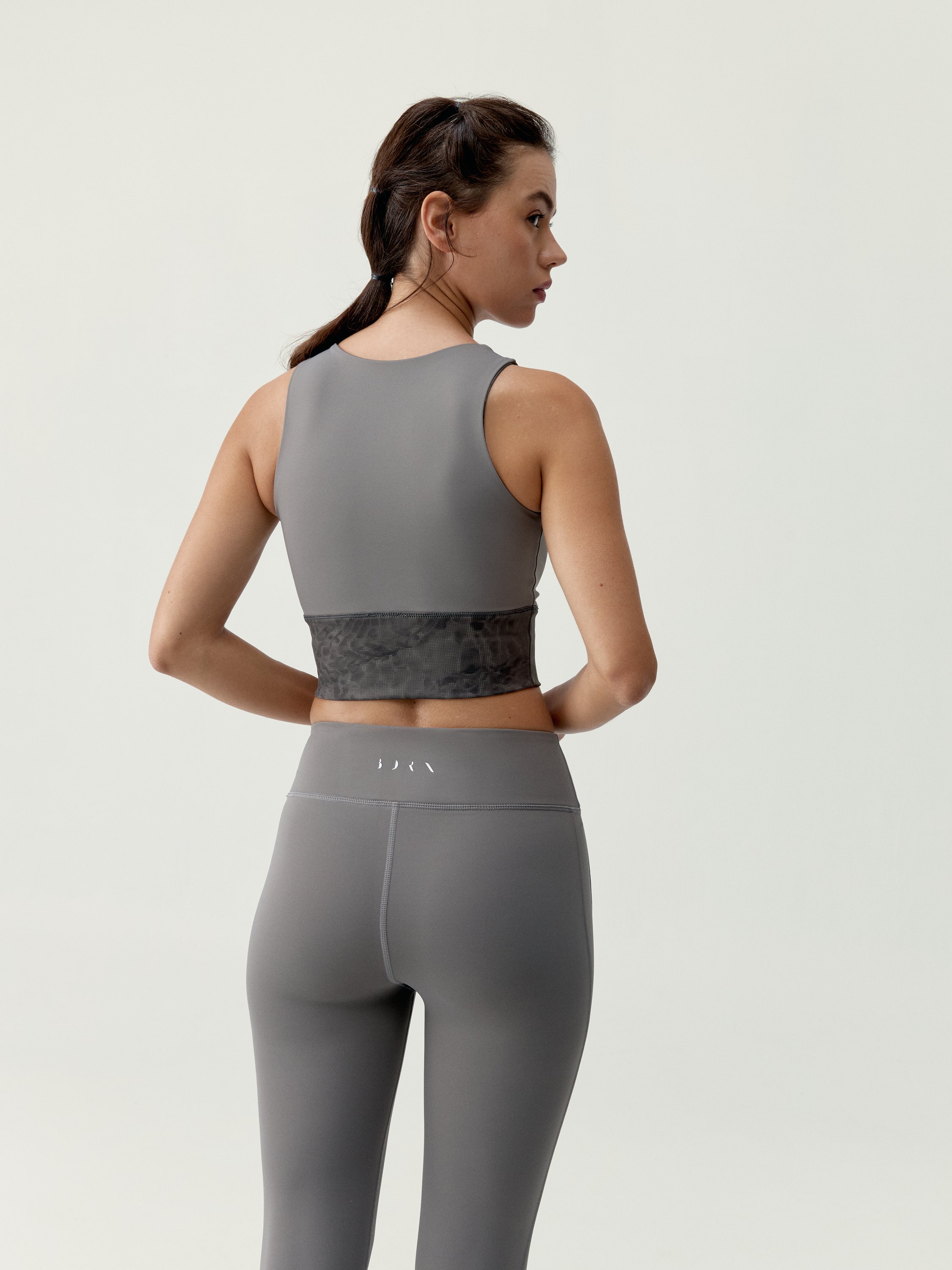Women's high support quick-drying sports bra BORN Brown