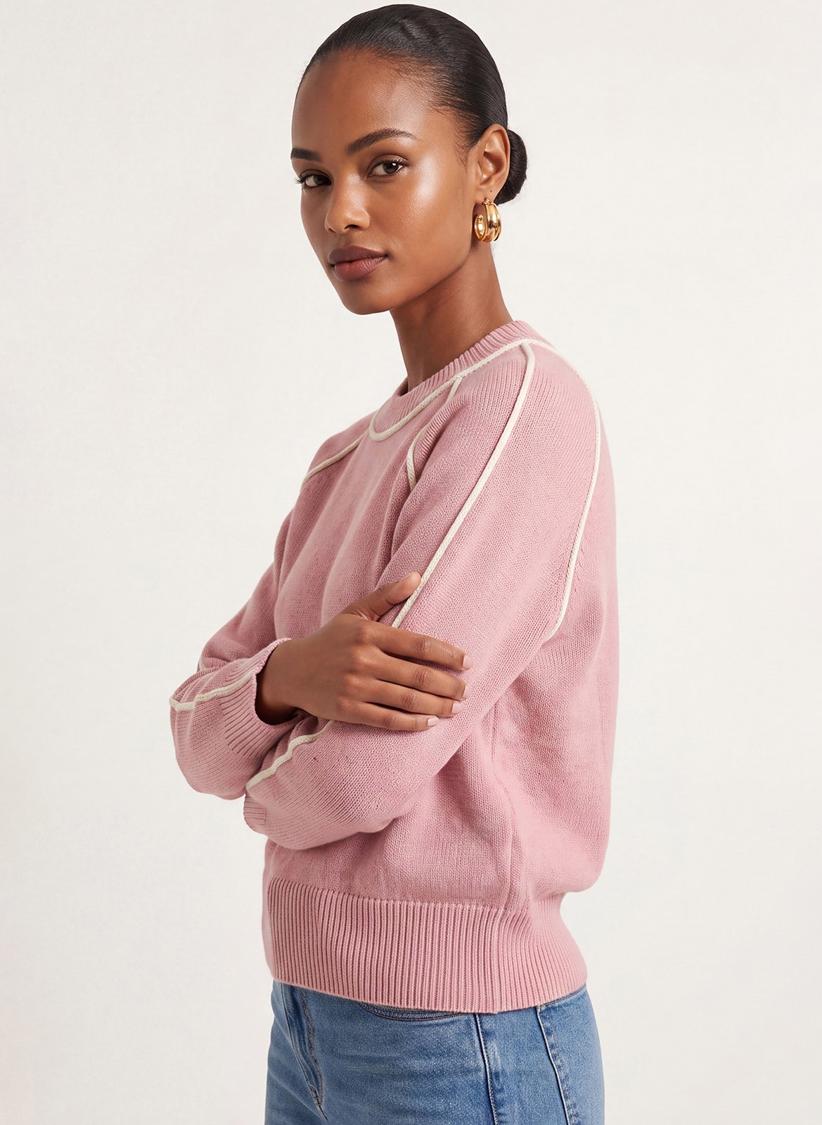 Gerade geschnittener Wollmix-Pullover KOOKAI Rosa