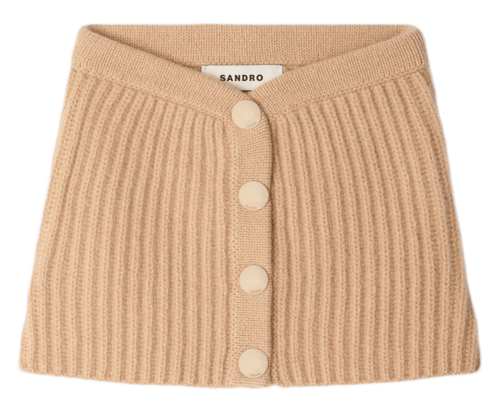 Col montant boutonné en laine SANDRO