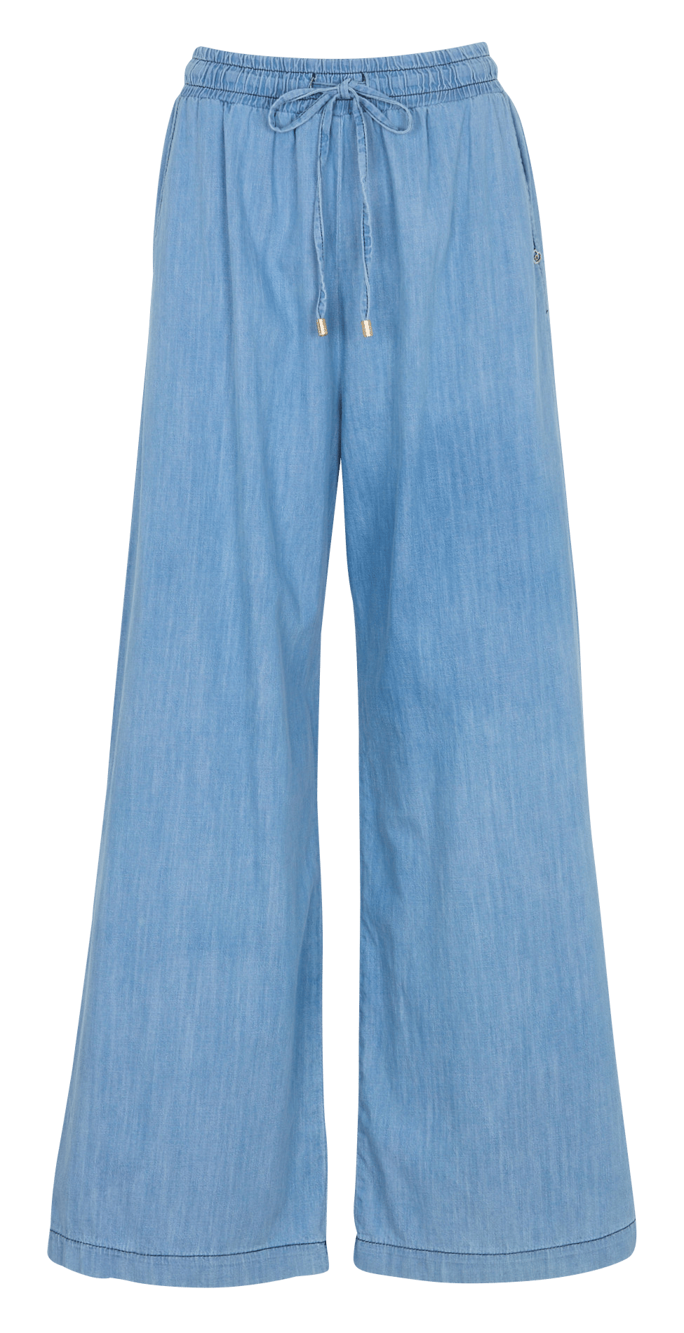 Pantalon large en coton PLEASE Bleu