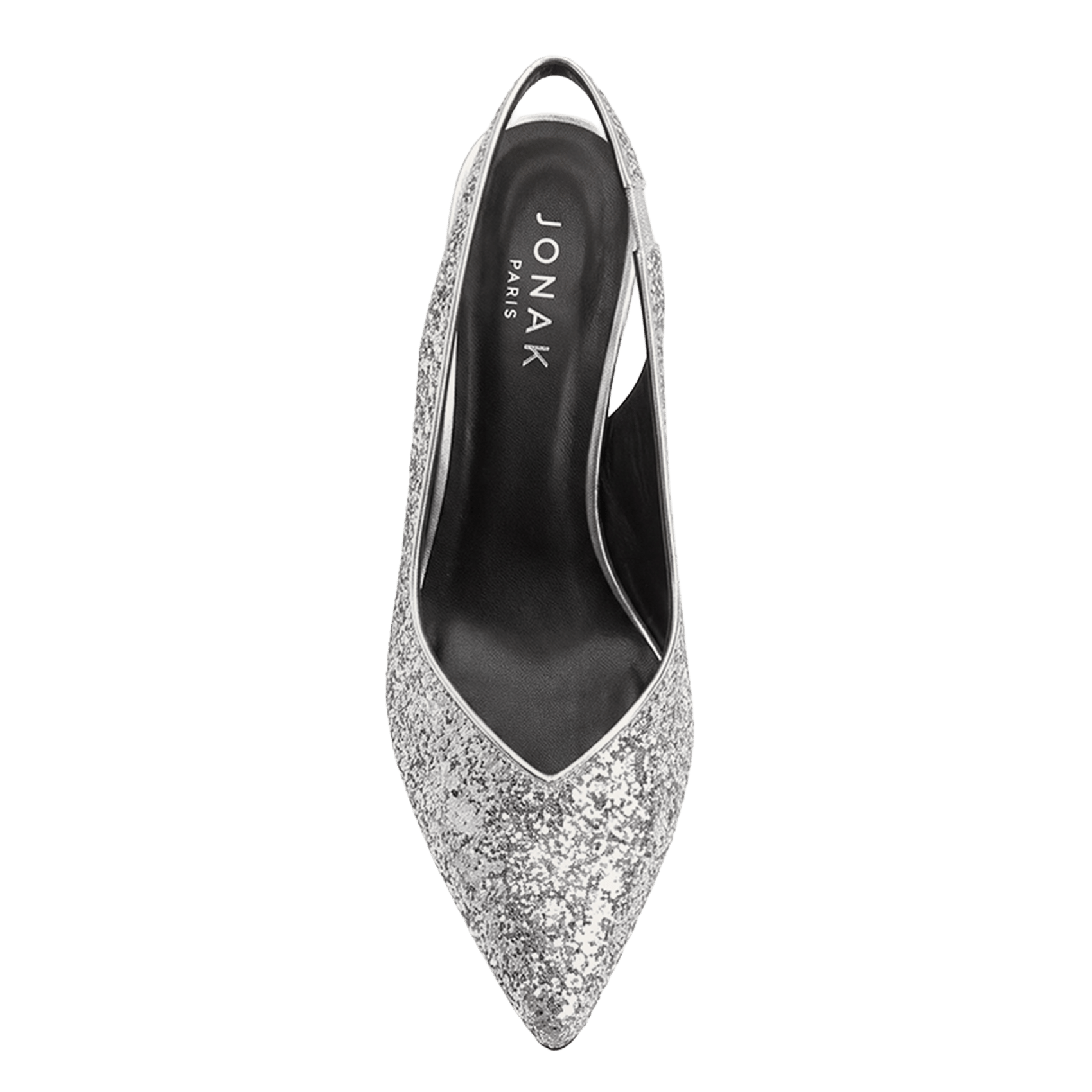 Glitter slingback pumps JONAK Silver