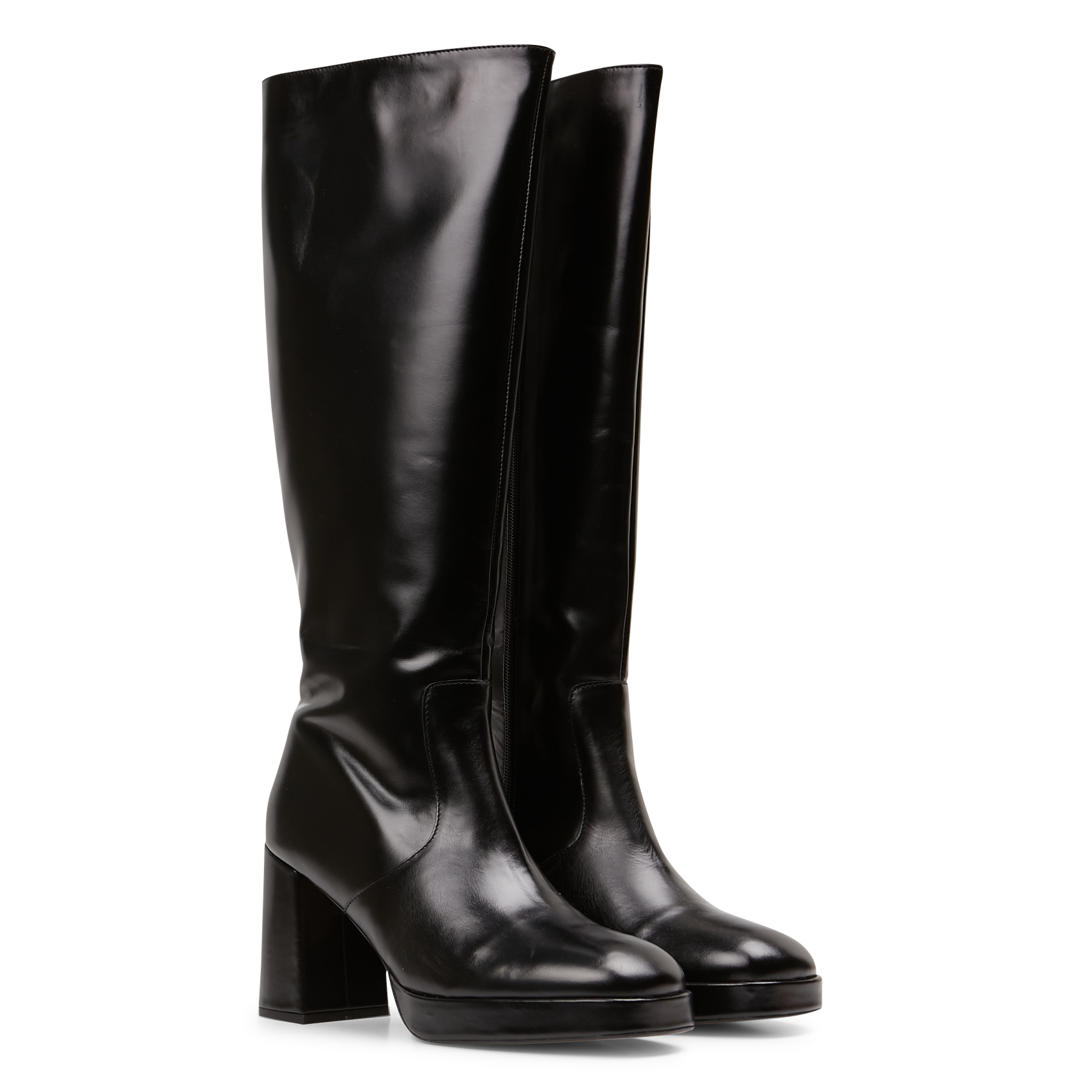 Bottes en cuir JONAK Noir