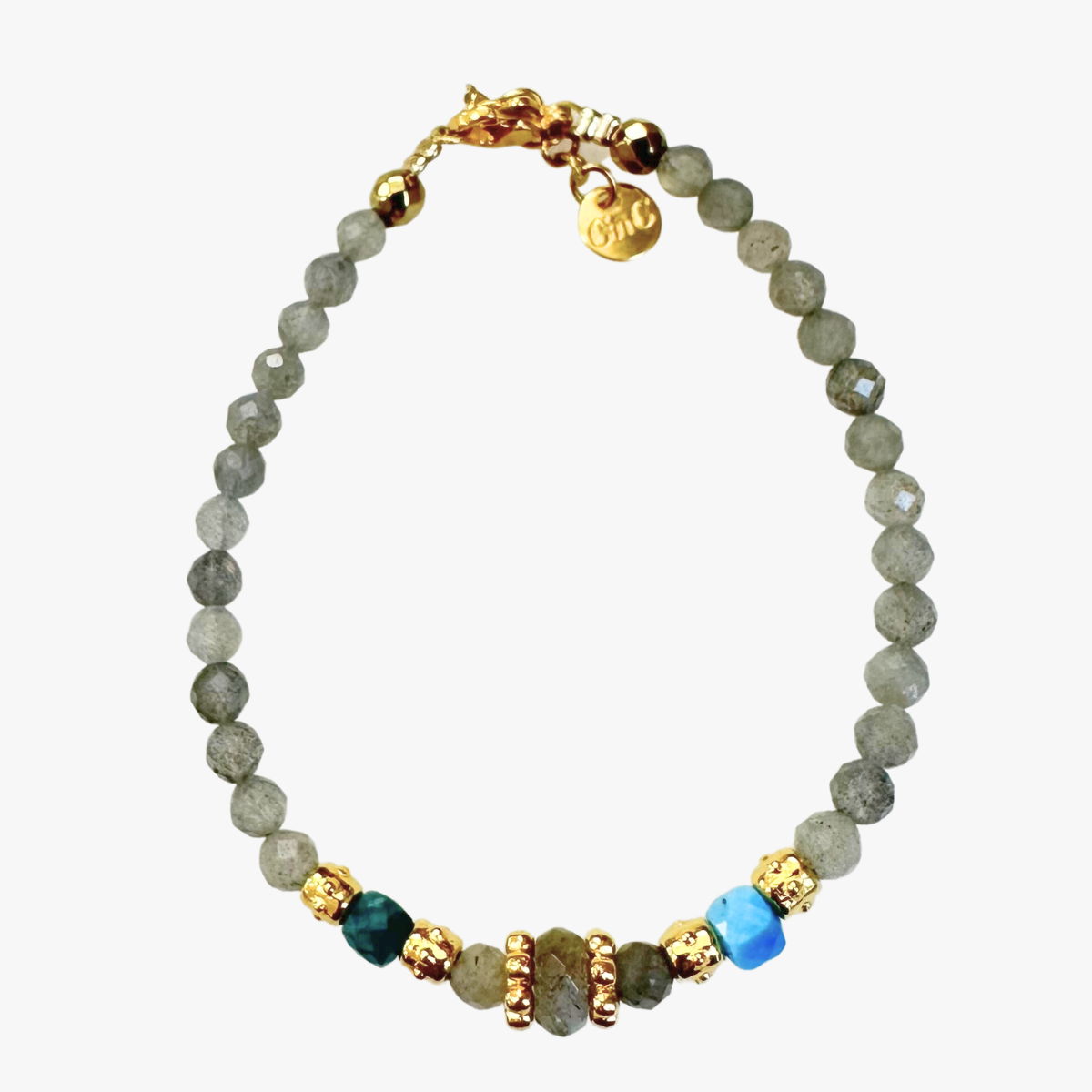 Labradorite bracelet GINANDGER Grey