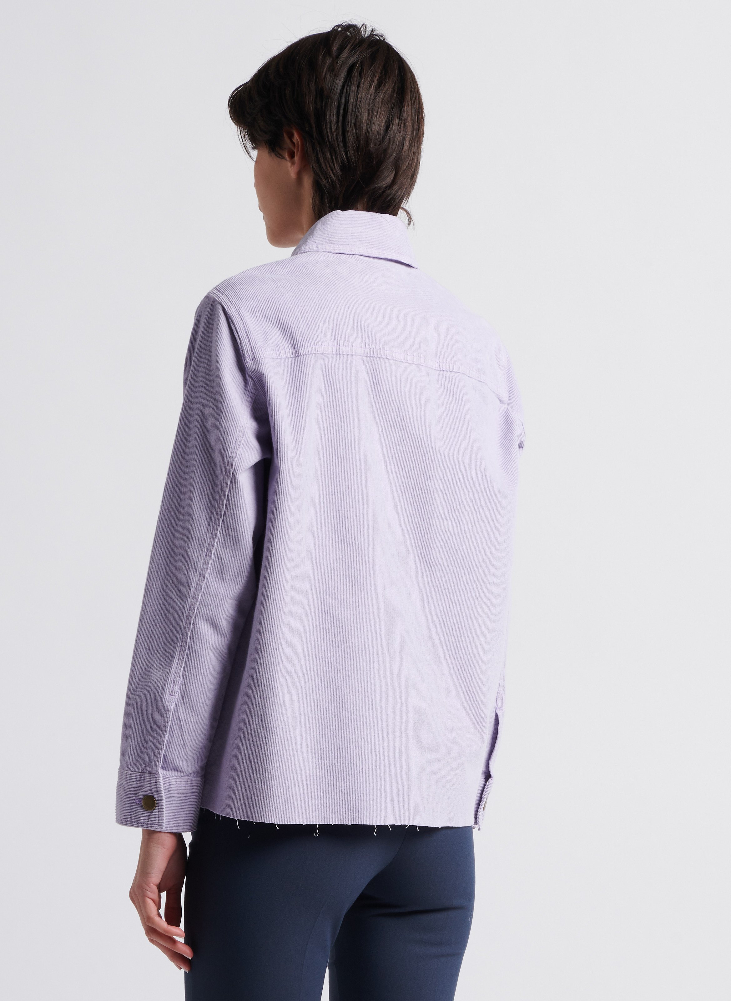Chemise col classique en coton mélangé  MAX&Co. Violet