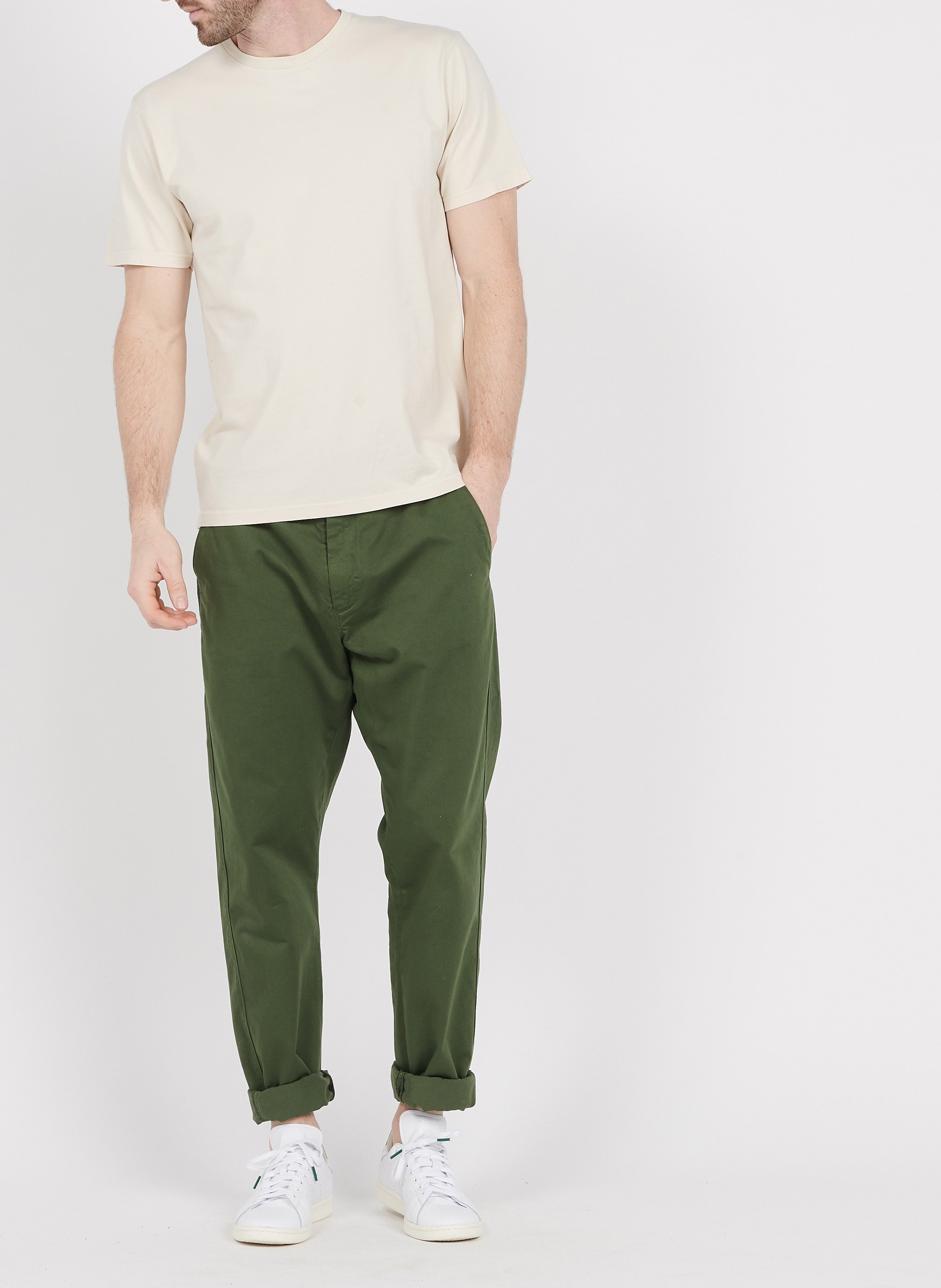 Round-neck organic cotton T-shirt COLORFUL STANDARD White