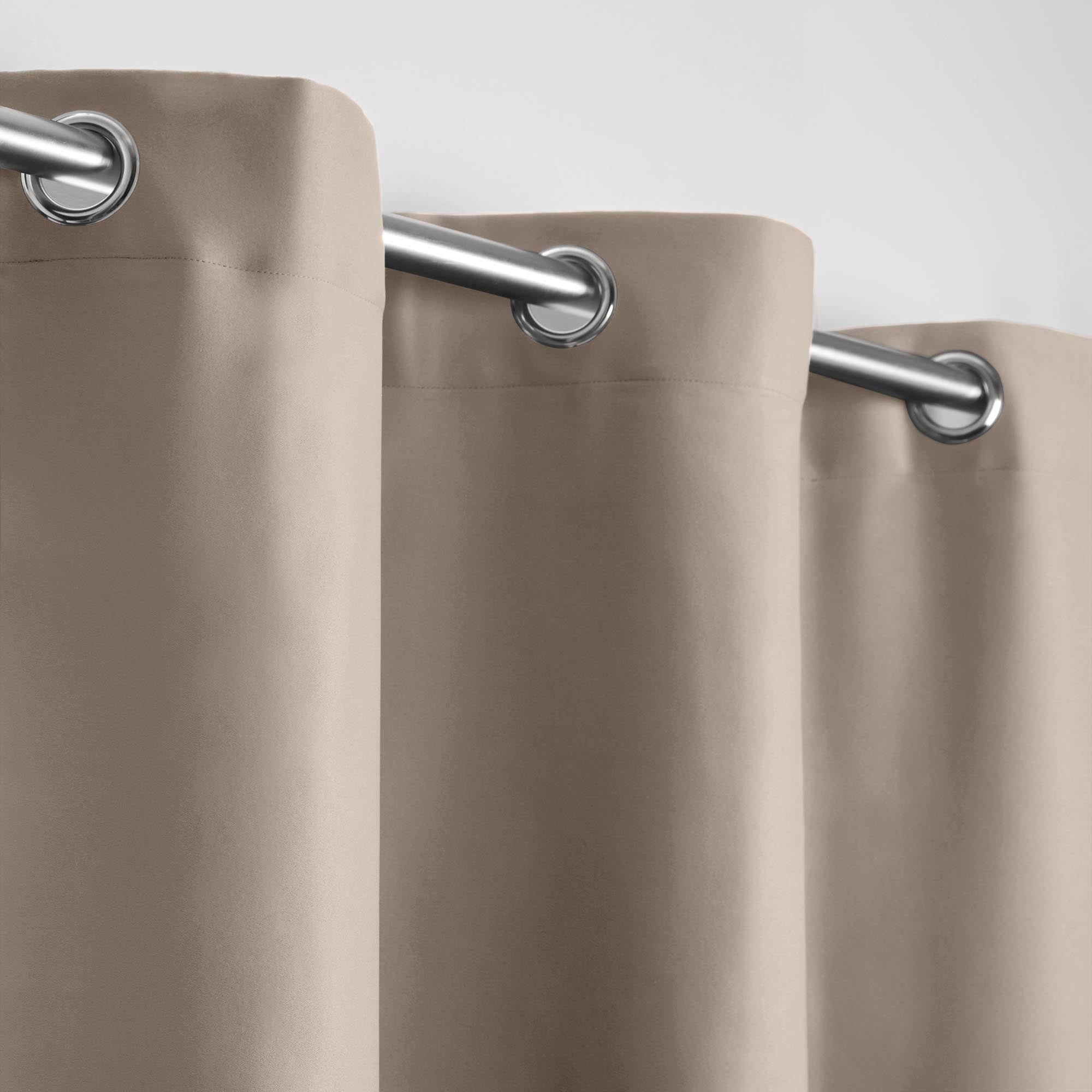 NIGHT - Blackout curtain with eyelets MADURA Grey