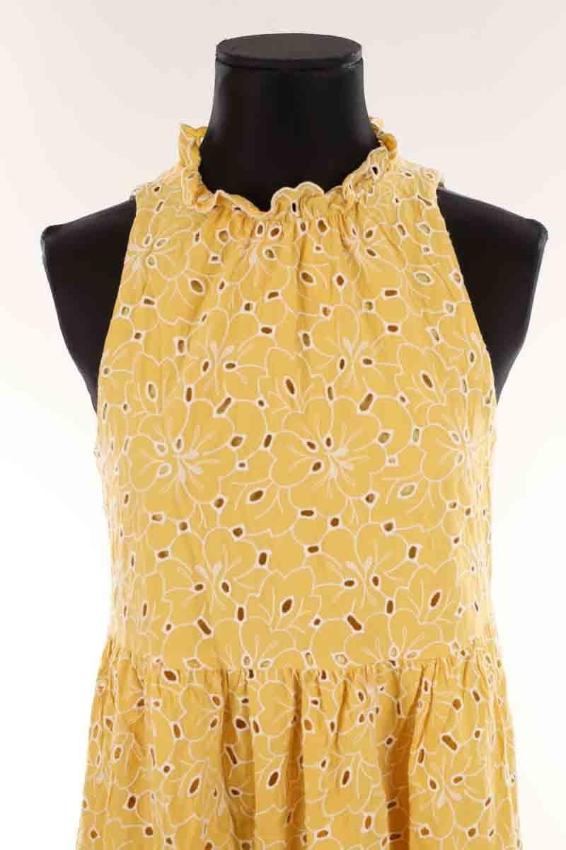Cotton dress SEZANE - Seconde main Yellow
