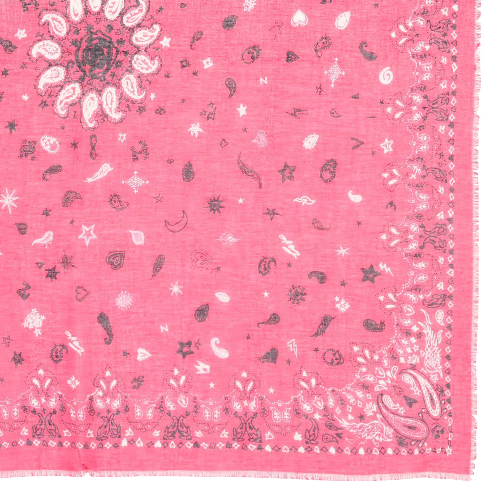 Square cotton scarf ZADIG&VOLTAIRE Pink