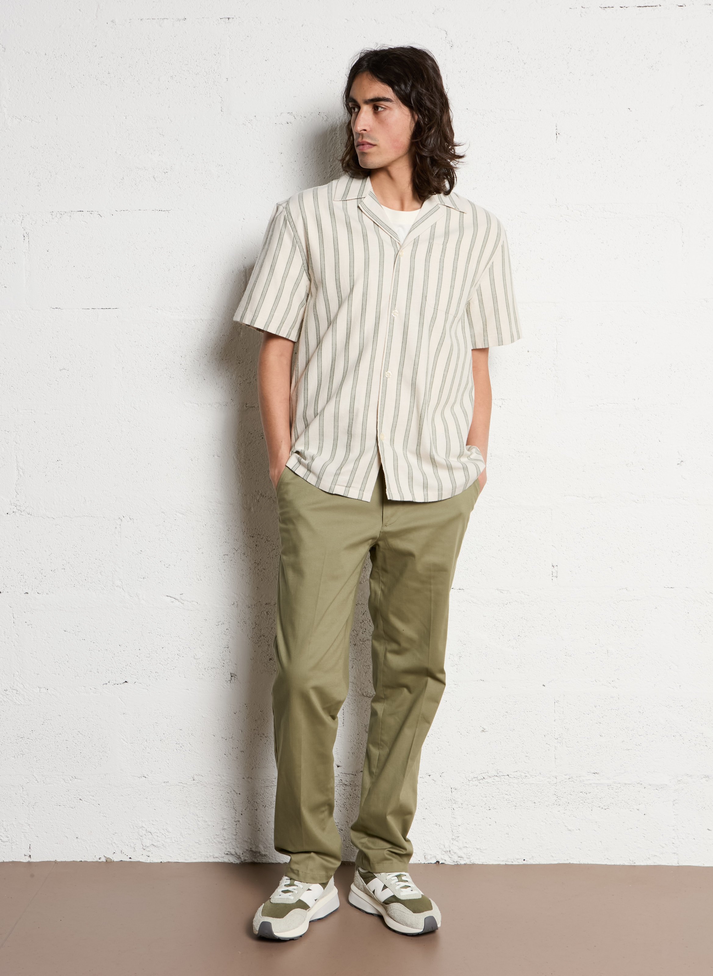 Cotton-blend bucket hat LES DEUX Green