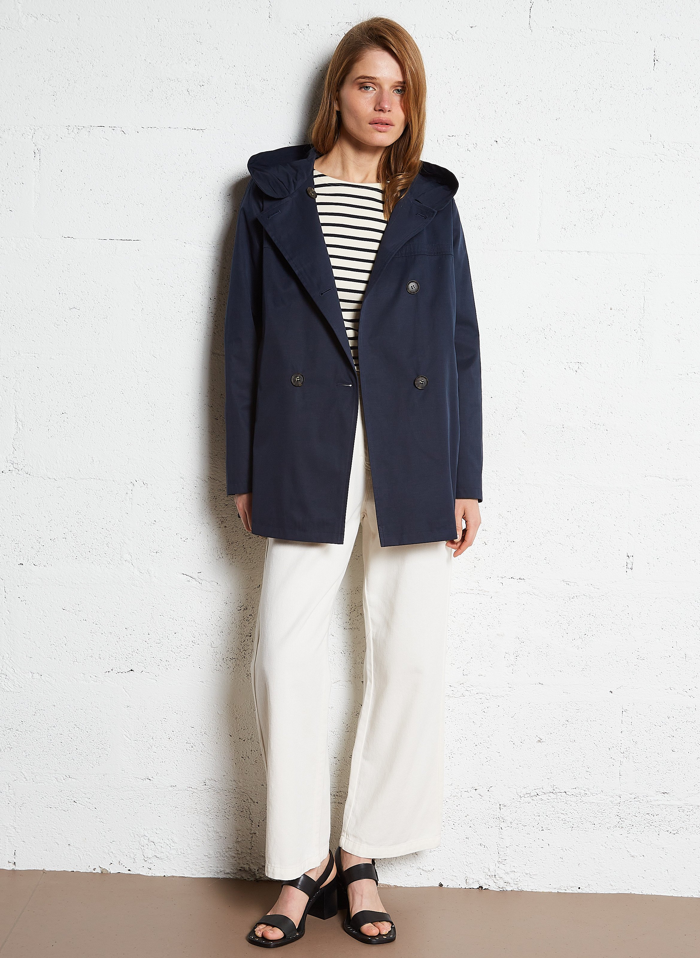 Marinière col bateau en coton épais  ARMOR LUX Multicolore