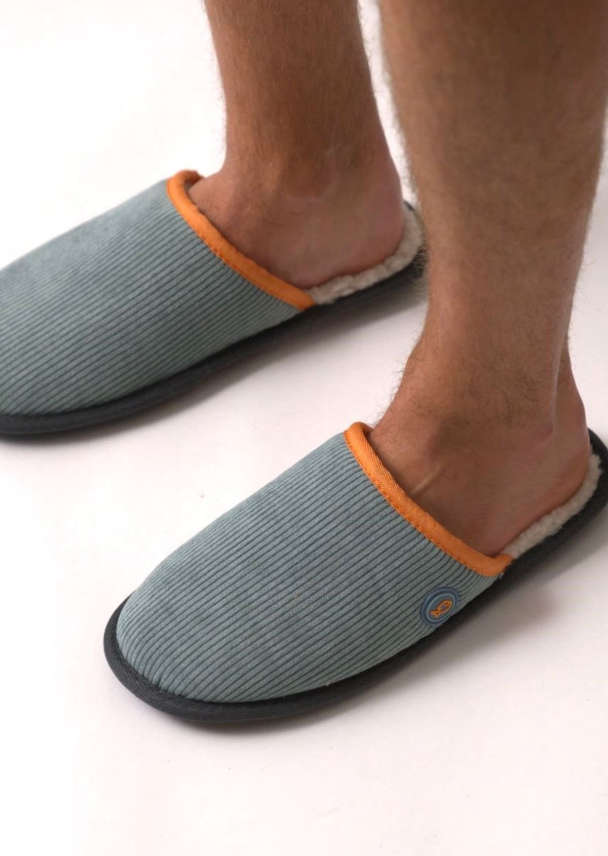 Corduroy slippers BILLYBELT Green