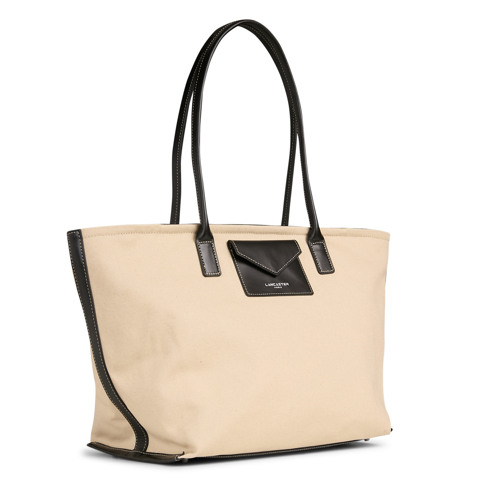 Cotton tote bag LANCASTER PARIS Black