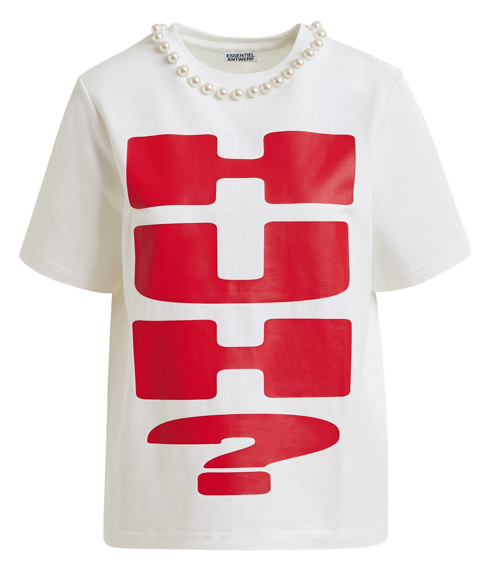 Tee-shirt col rond en coton ESSENTIEL ANTWERP Blanc