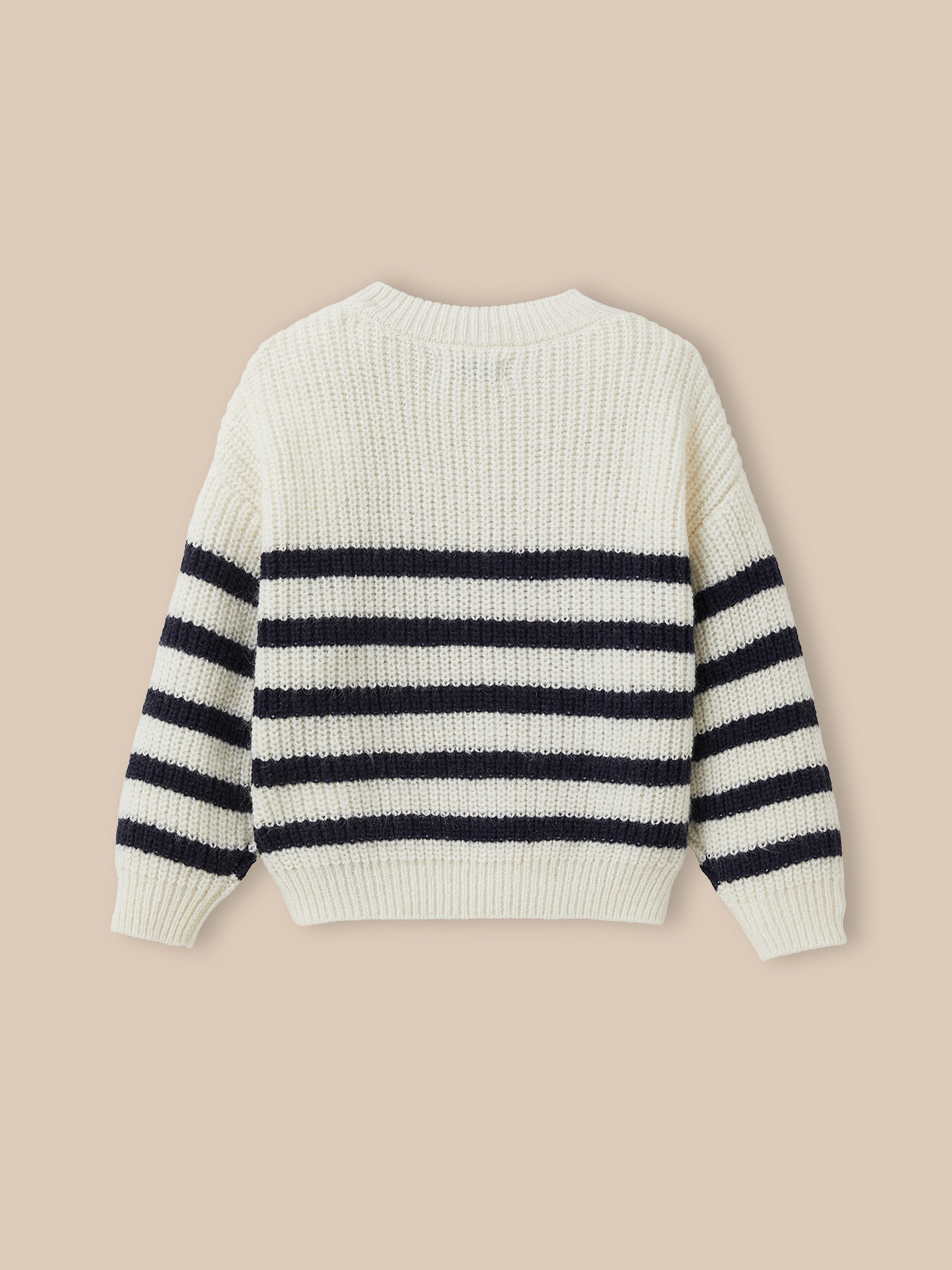 Striped printed sweater CYRILLUS White