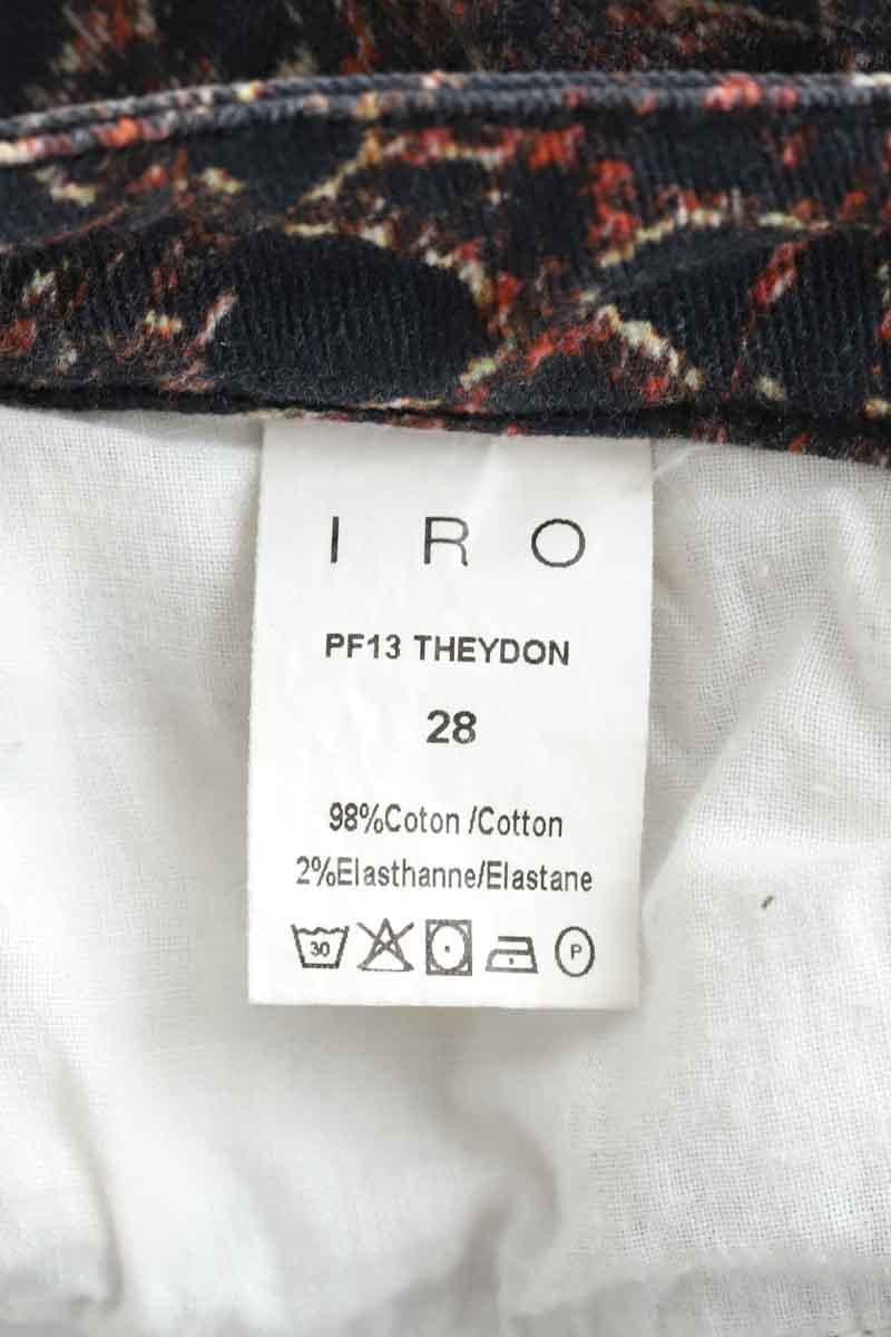 Slim cotton trousers IRO - Seconde Main Black