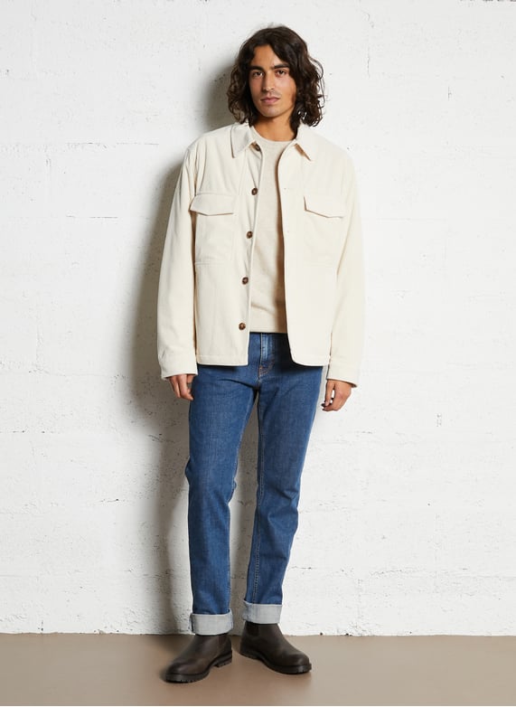 Gerade geschnittene Jeans aus Baumwoll-Mix - Look 9