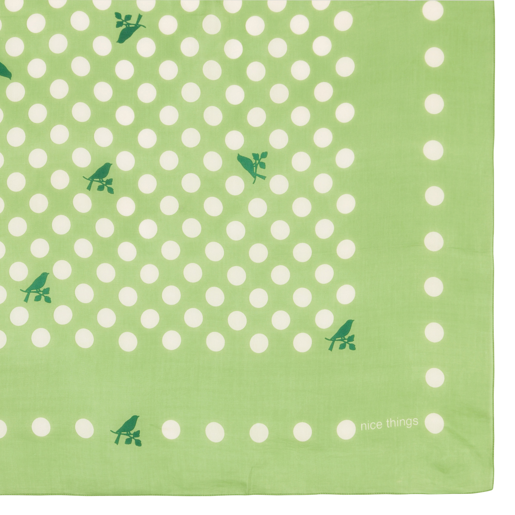 Bedrukte sjaal NICE THINGS Groen