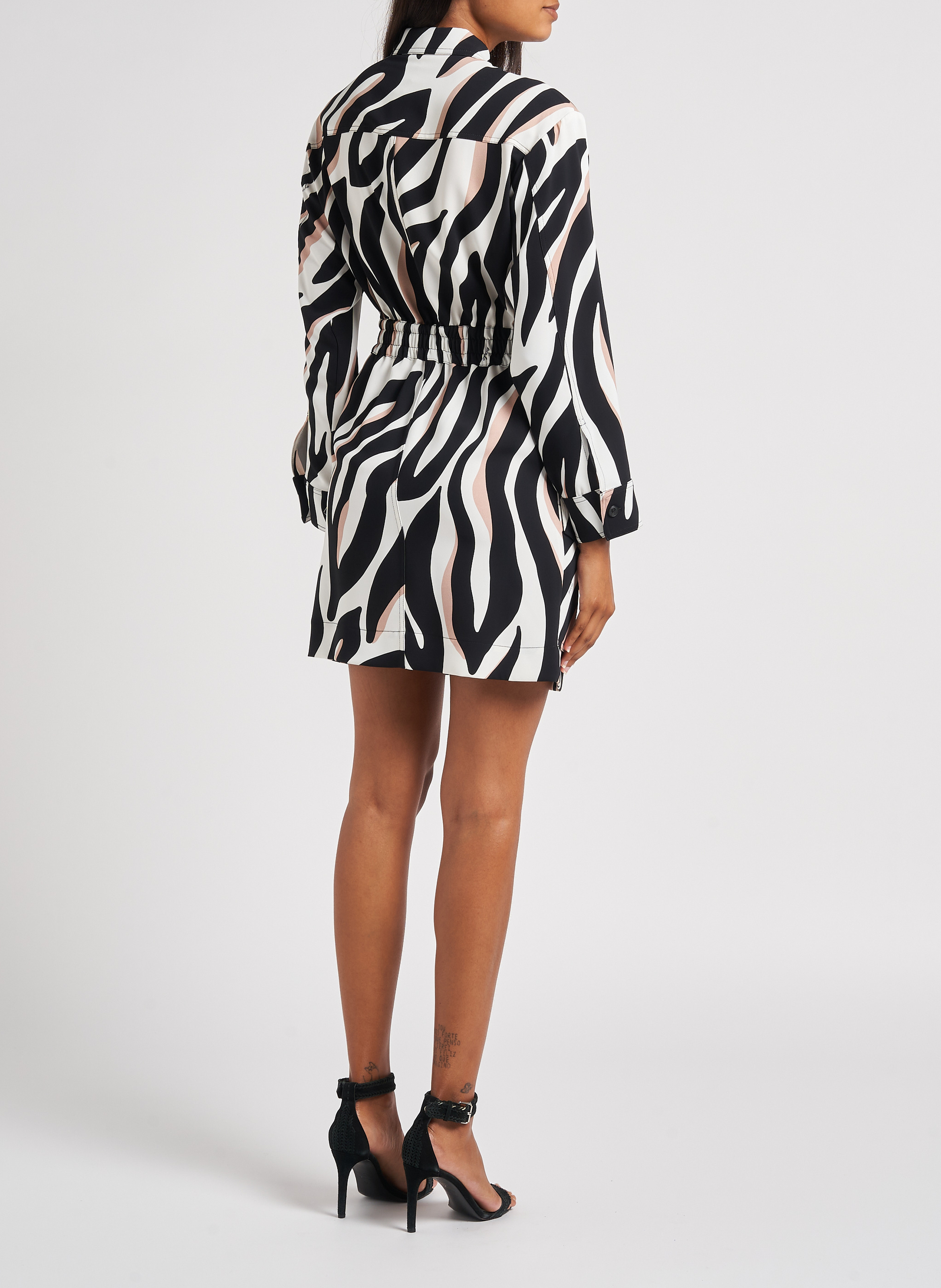 Robe courte imprimée PINKO Multicolore