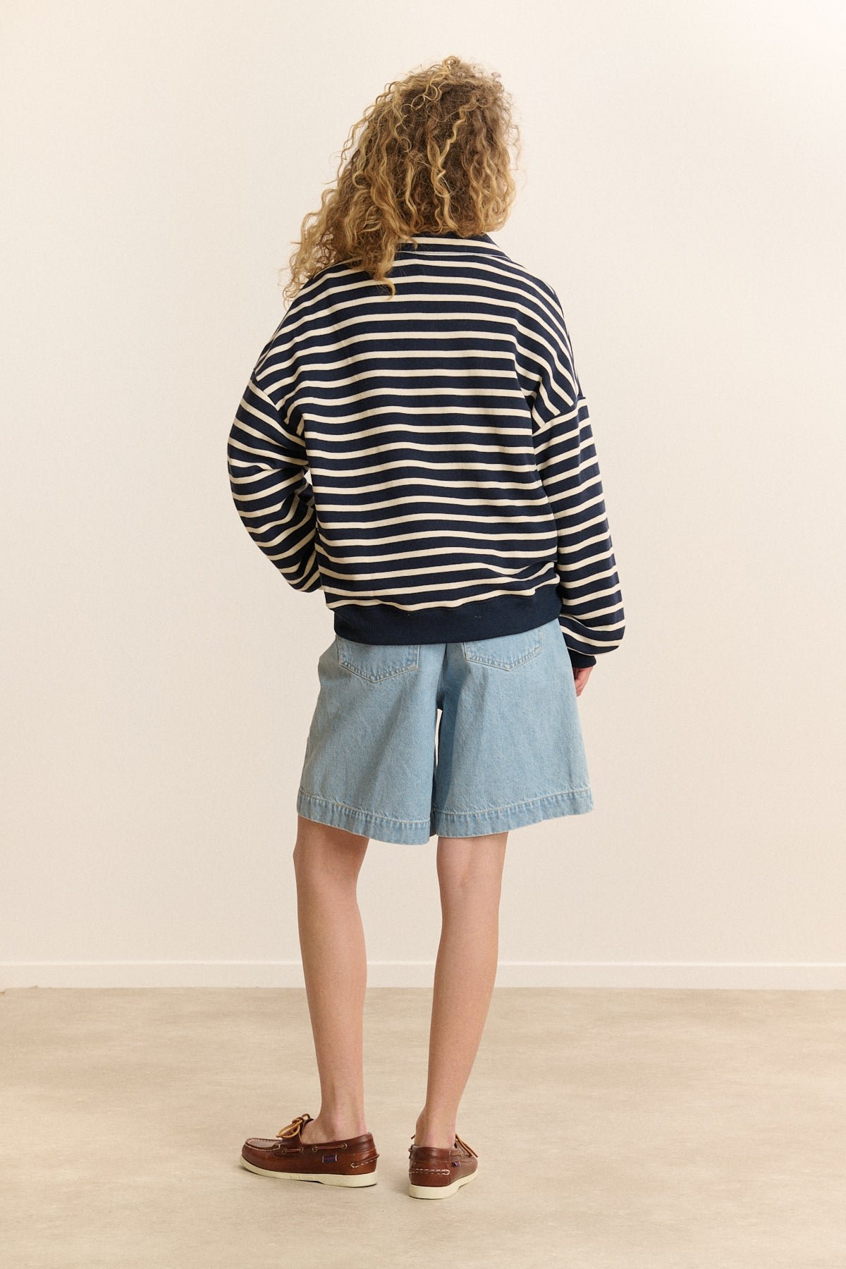Long-sleeve striped sweatshirt GARANCE PARIS Blue