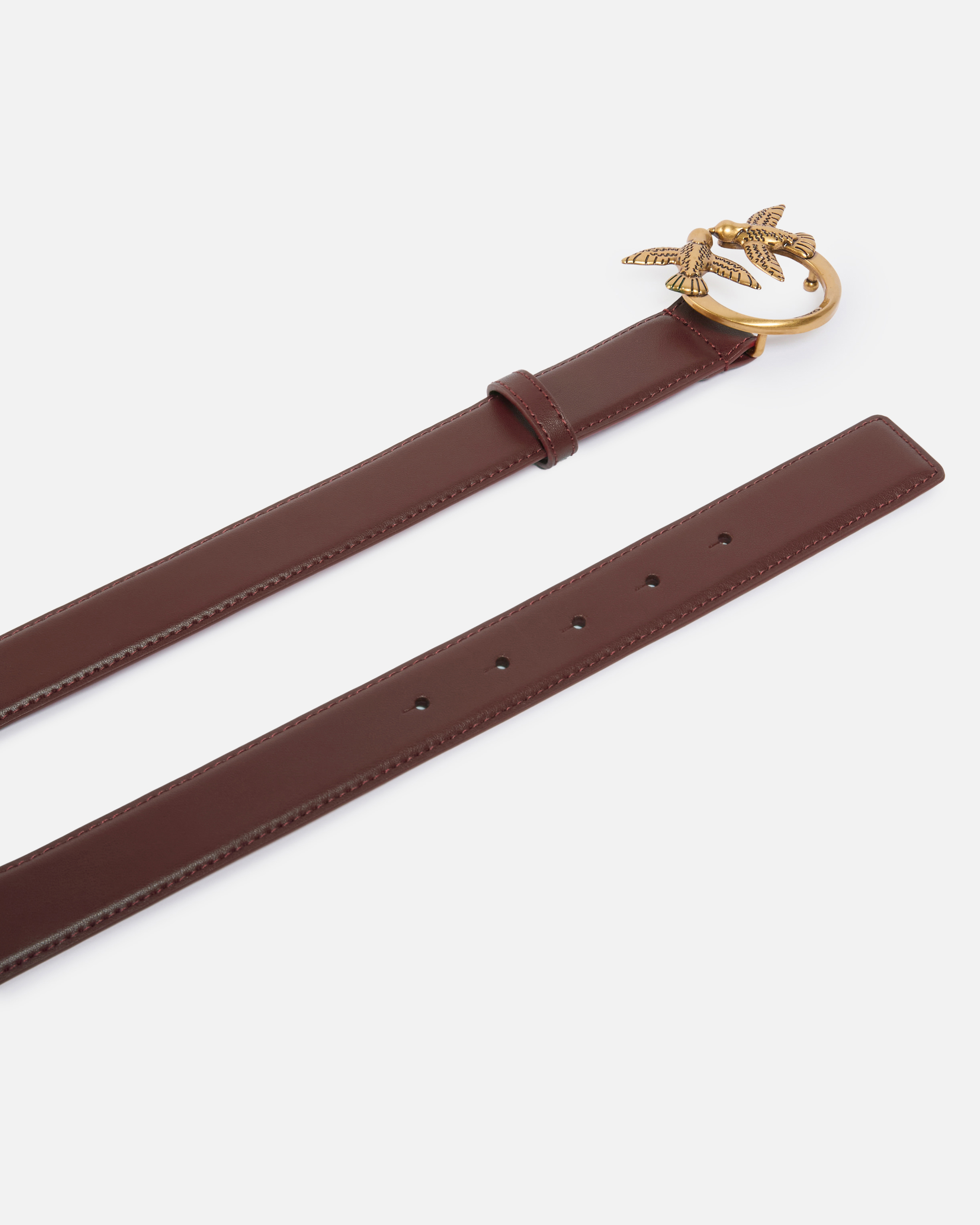 Love birds leather belt 3cm PINKO Golden