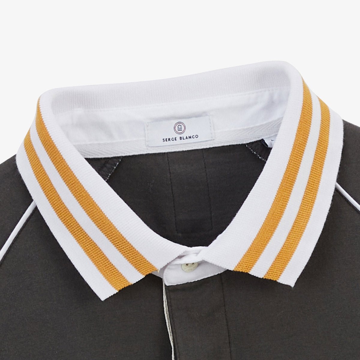 Rugby jersey with raglan sleeves in cotton SERGE BLANCO Grey