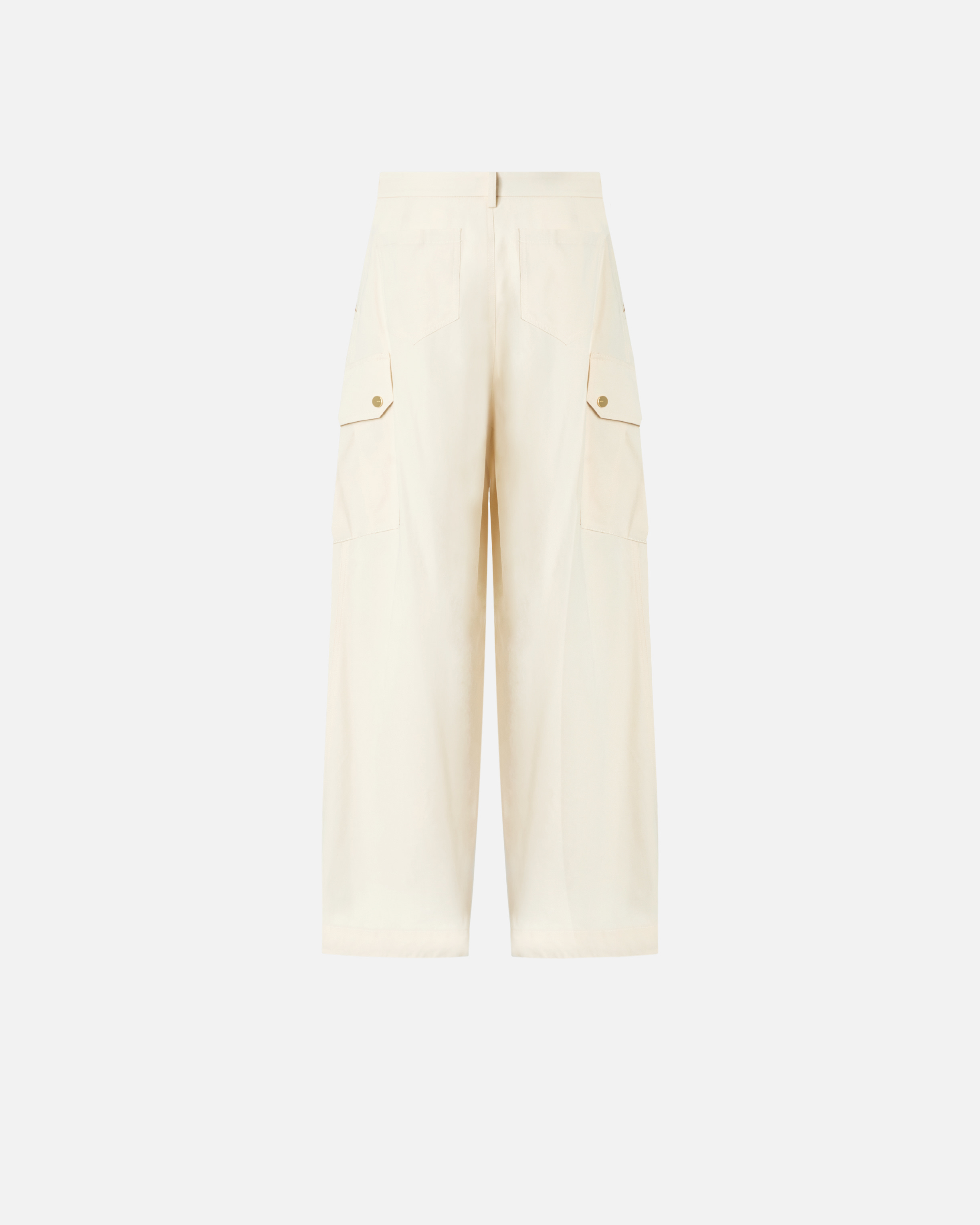 Pantalon fluide en coton PINKO Beige