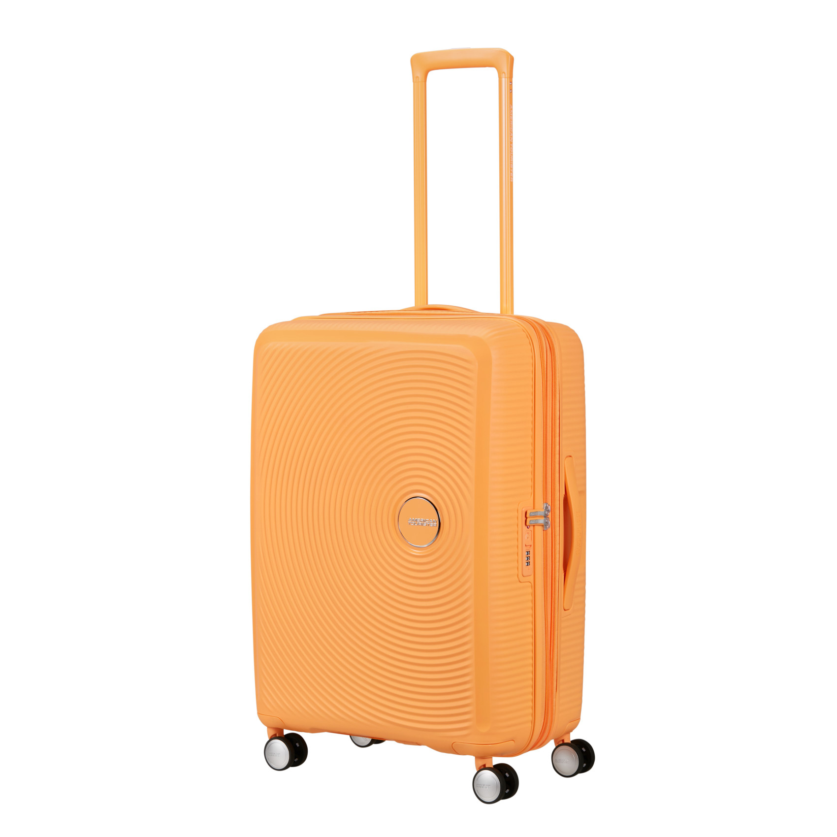 Suitcase with 4 wheels size M Orange