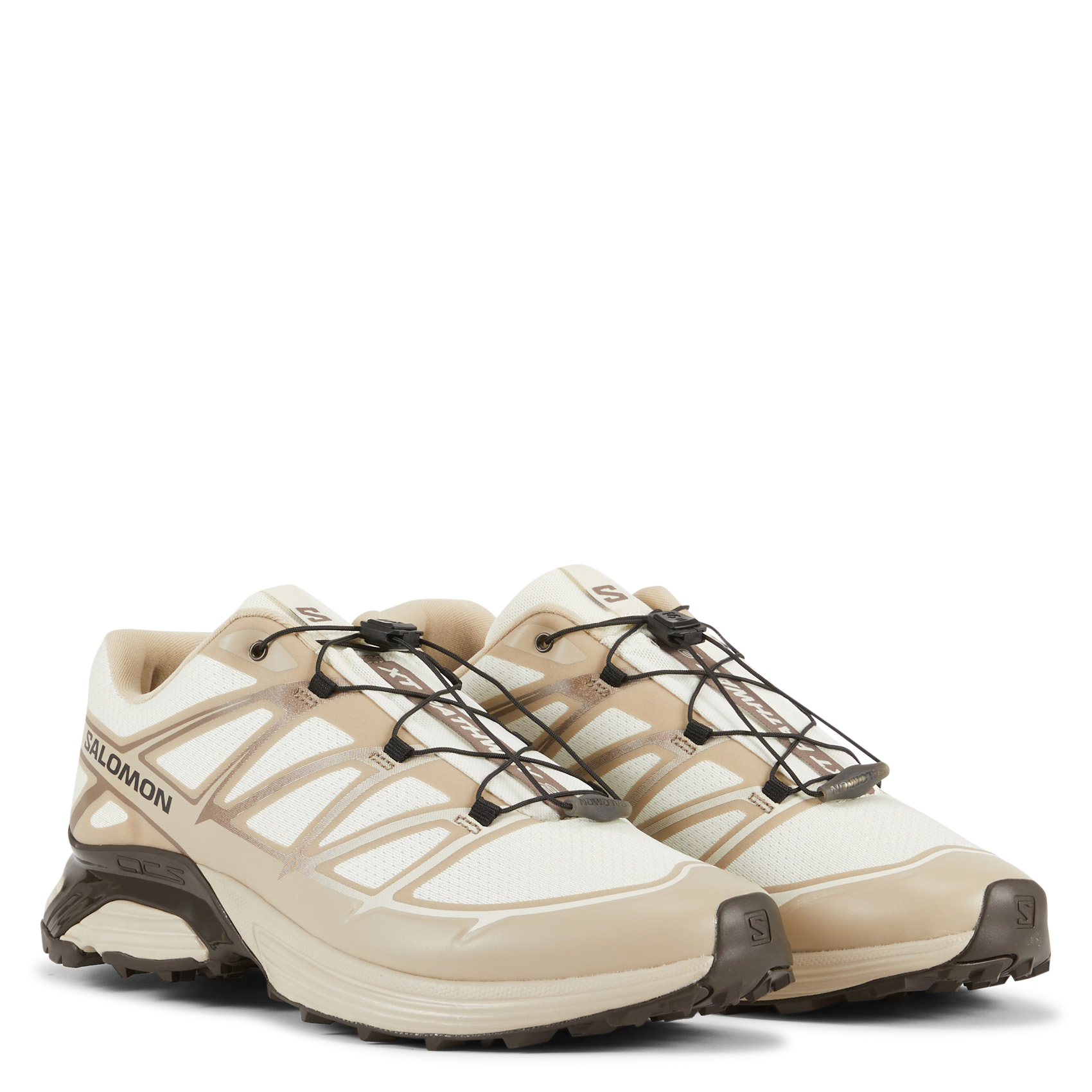 Low-top textile sneakers SALOMON Beige