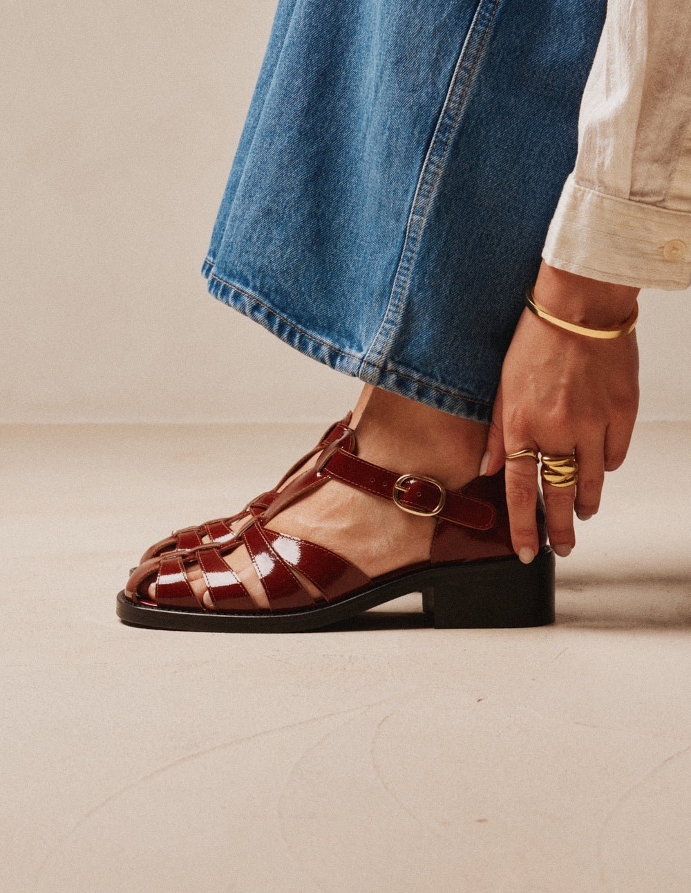 Heeled sandals ODAJE Brown