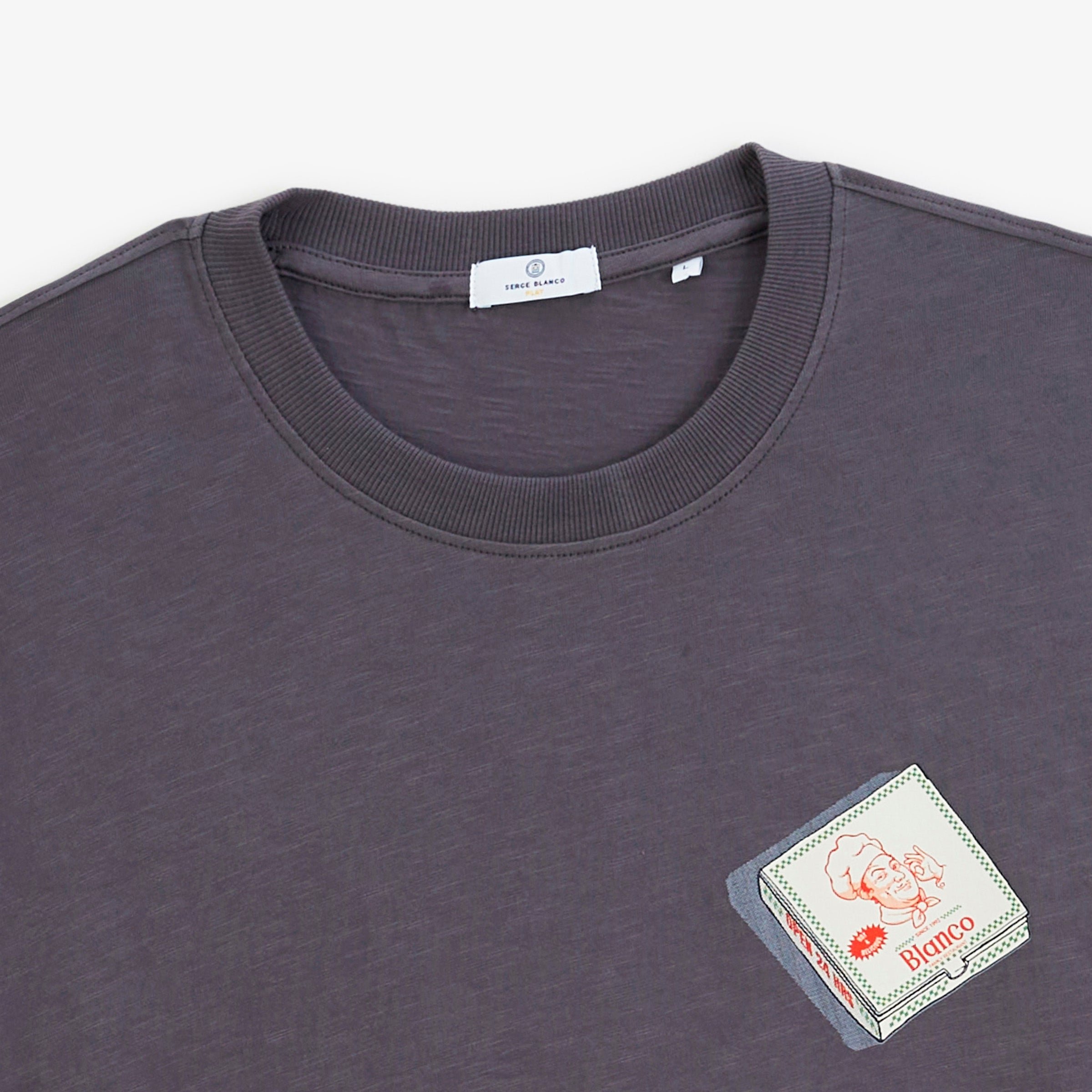 Short-sleeve printed T-shirt SERGE BLANCO Grey