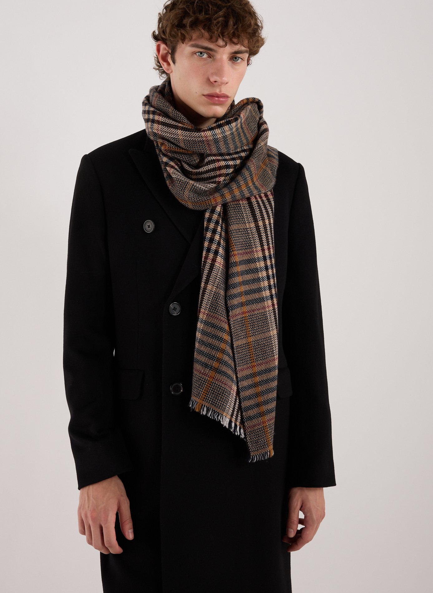 Checked scarf SAISON 1865 Multicolored