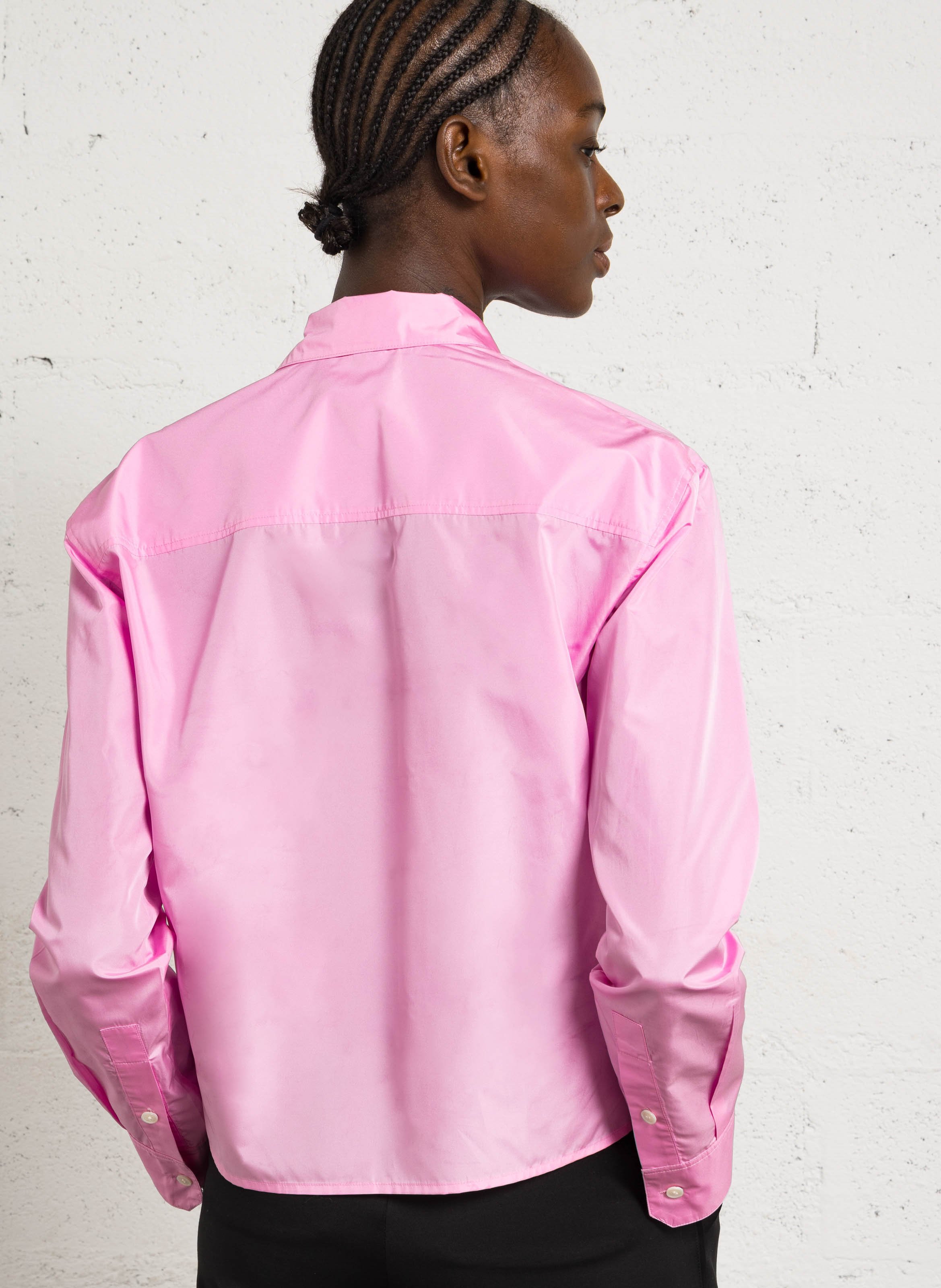 Straight shirt with classic collar SOEUR Pink