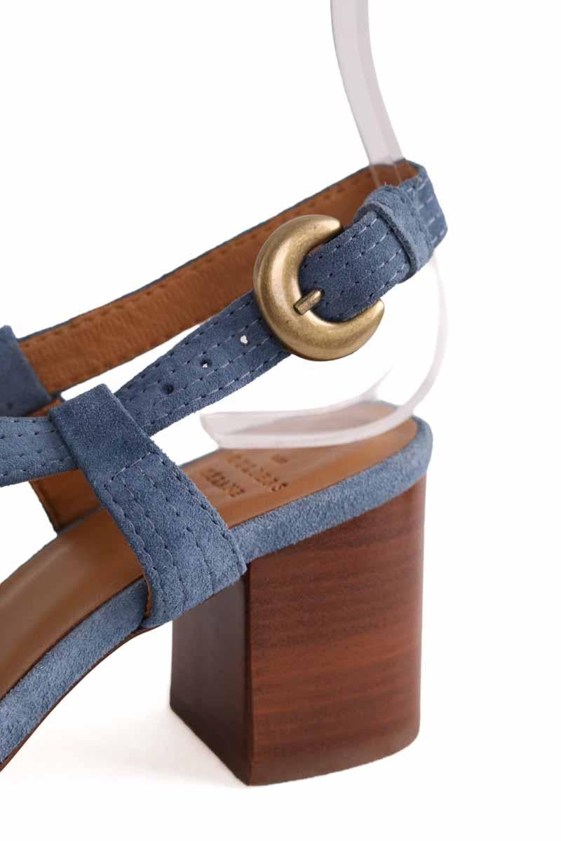 Faux leather sandals SEZANE - Seconde main Blue