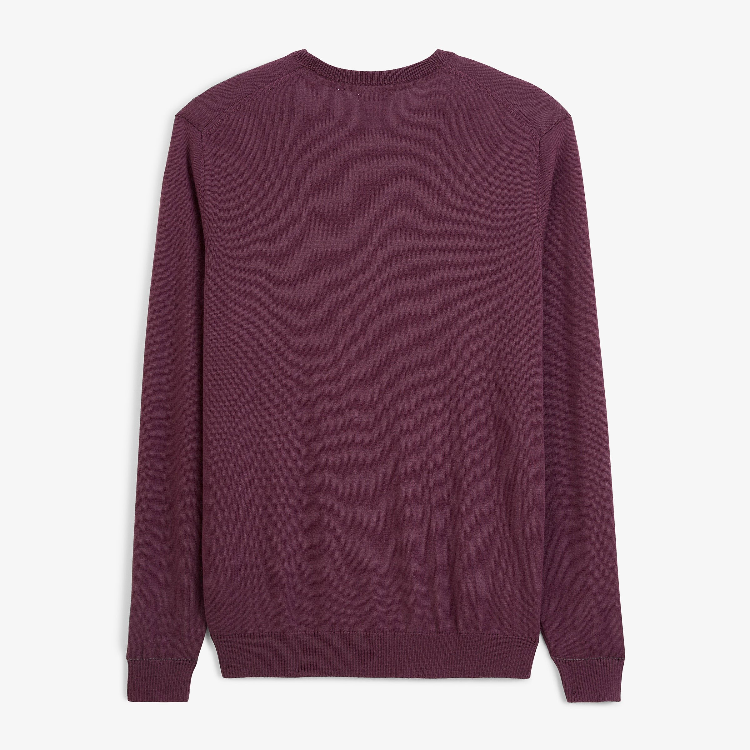 Essential MAO crew-neck sweater in wine red SERGE BLANCO Red
