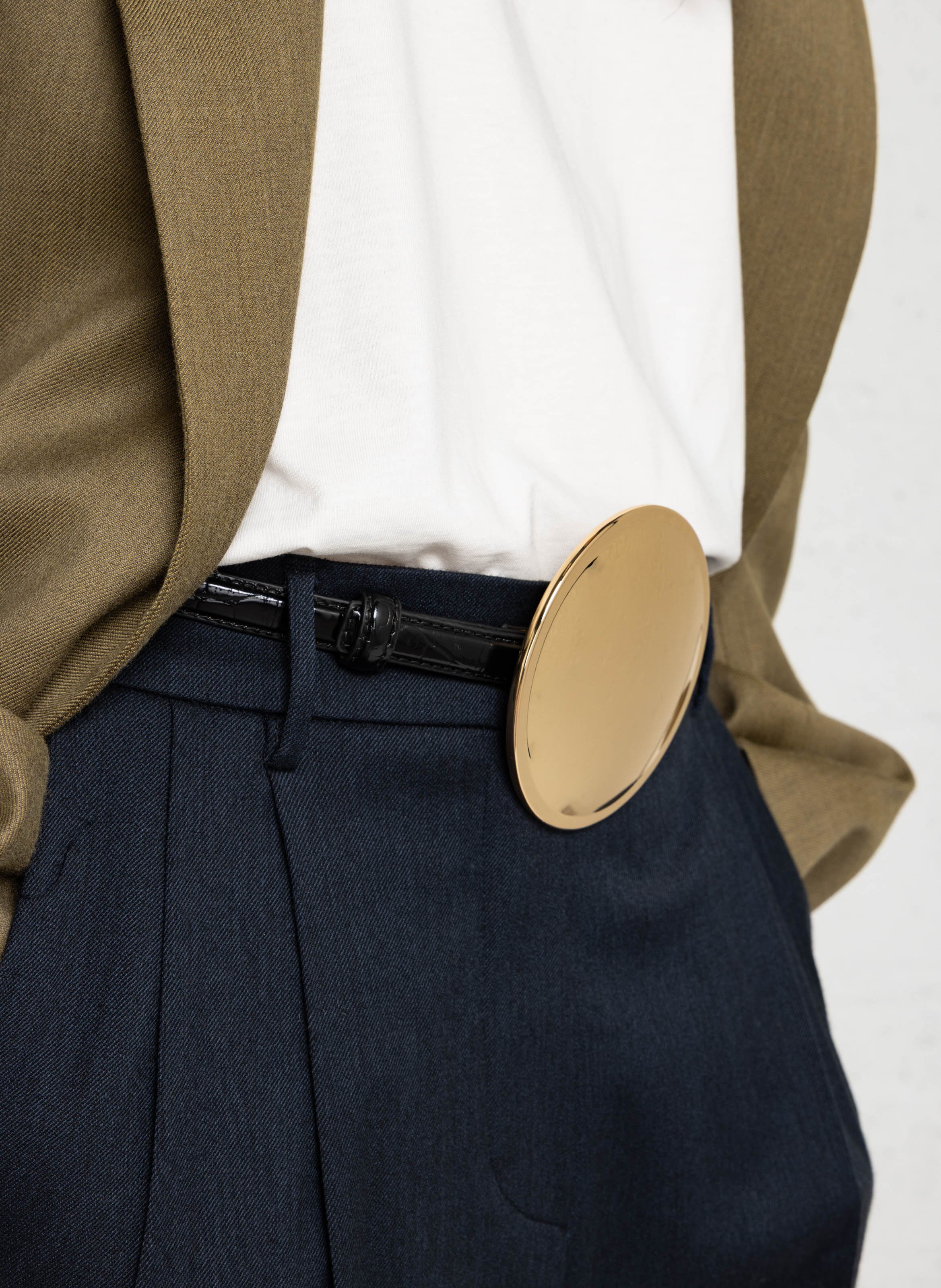 Ceinture en cuir LAURENCE BRAS Noir