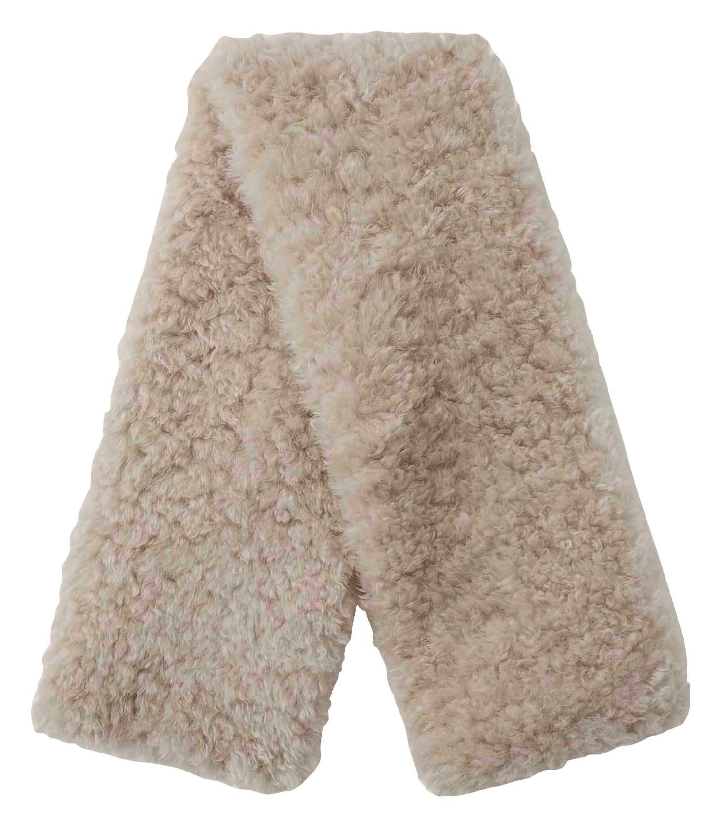 Echarpe unie effet fourrure TARA JARMON Beige