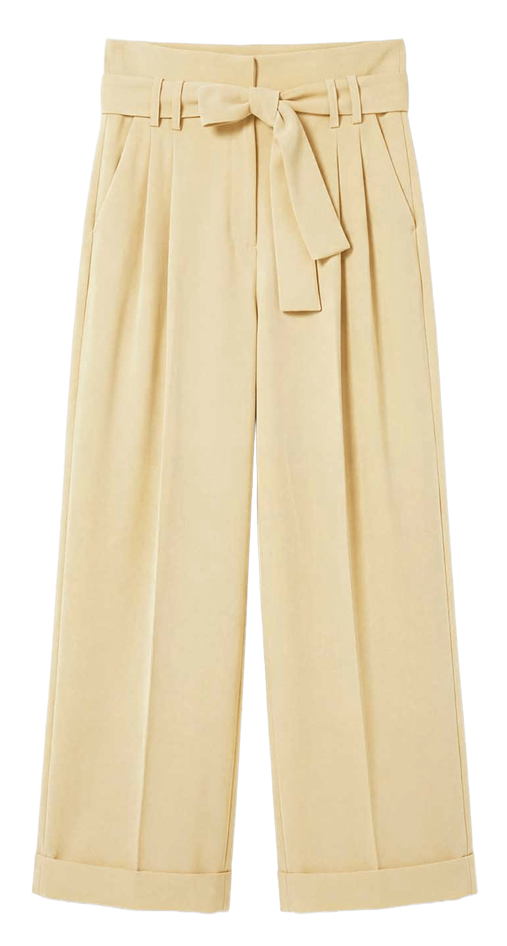 Weite, einfarbige Hose TARA JARMON Gelb