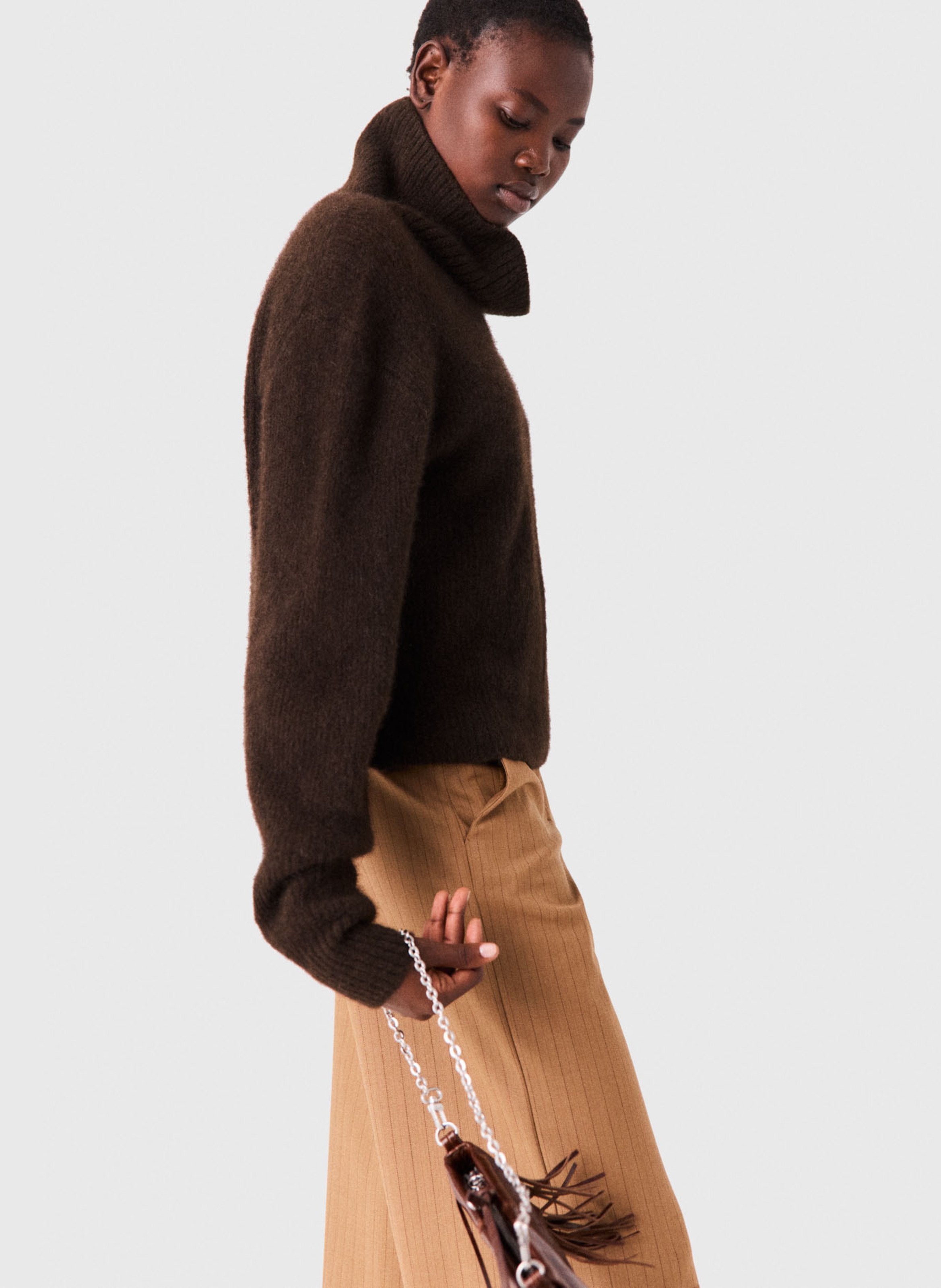 Coltrui van wolmix MAJE Bruin