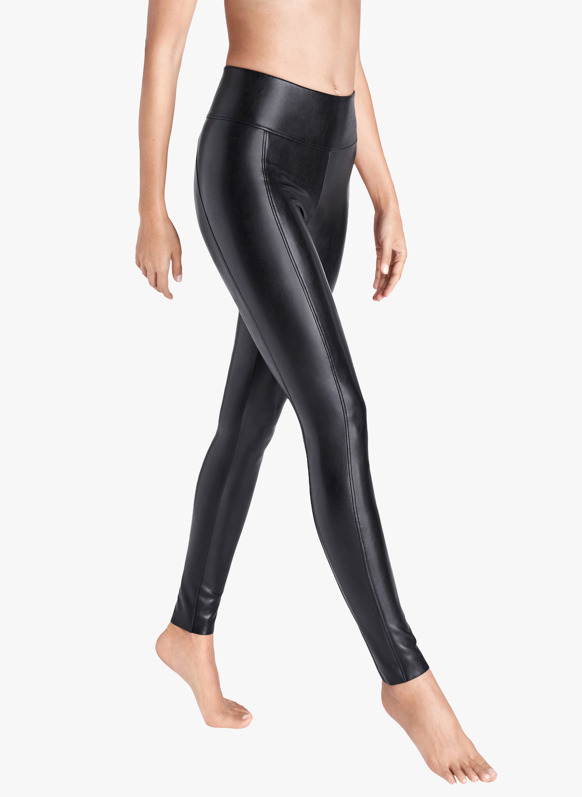 Leggings en cuir vegan WOLFORD Noir